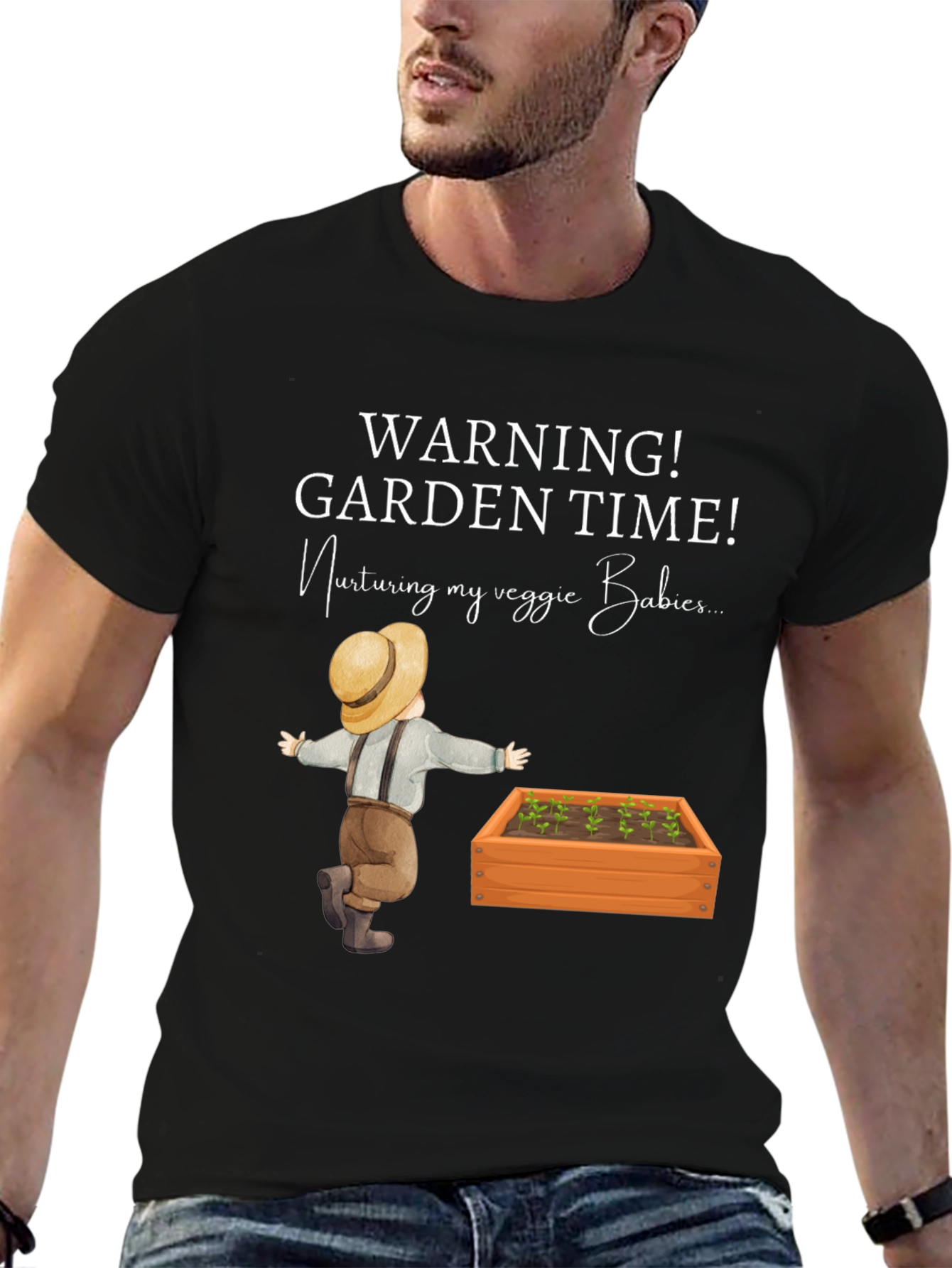 Warning! Garden Time Veggie Babies T-Shirt