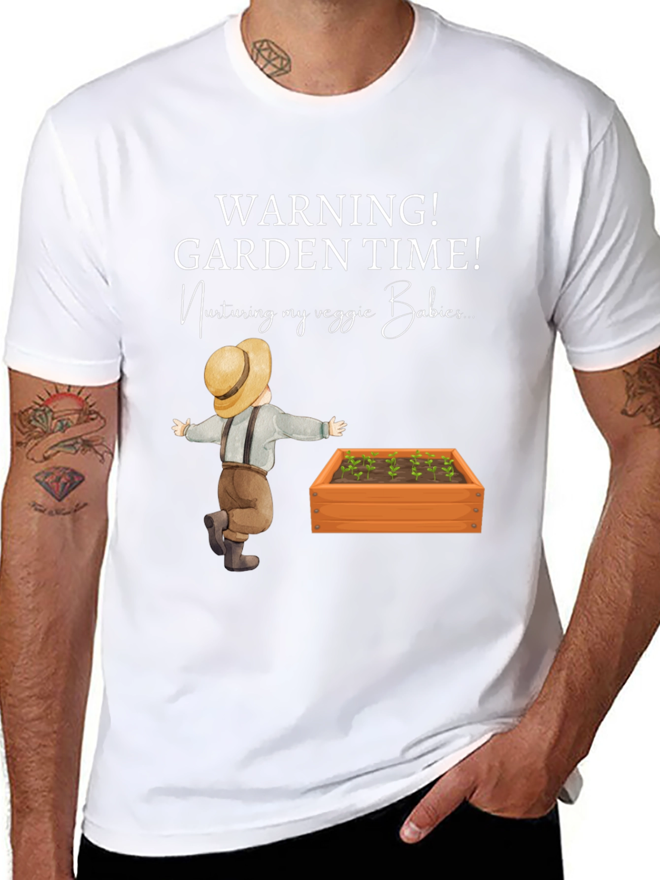 Warning! Garden Time Veggie Babies T-Shirt