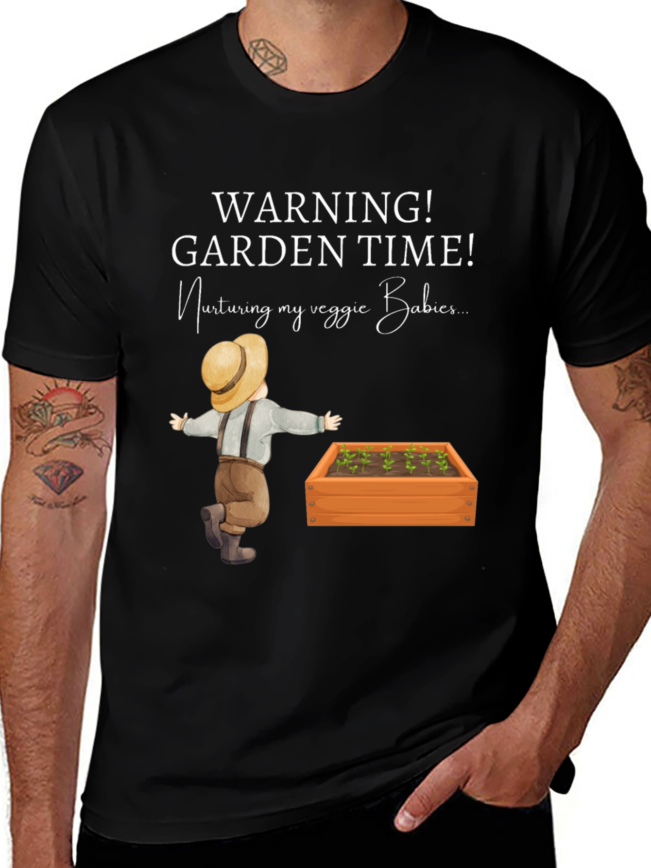 Warning! Garden Time Veggie Babies T-Shirt