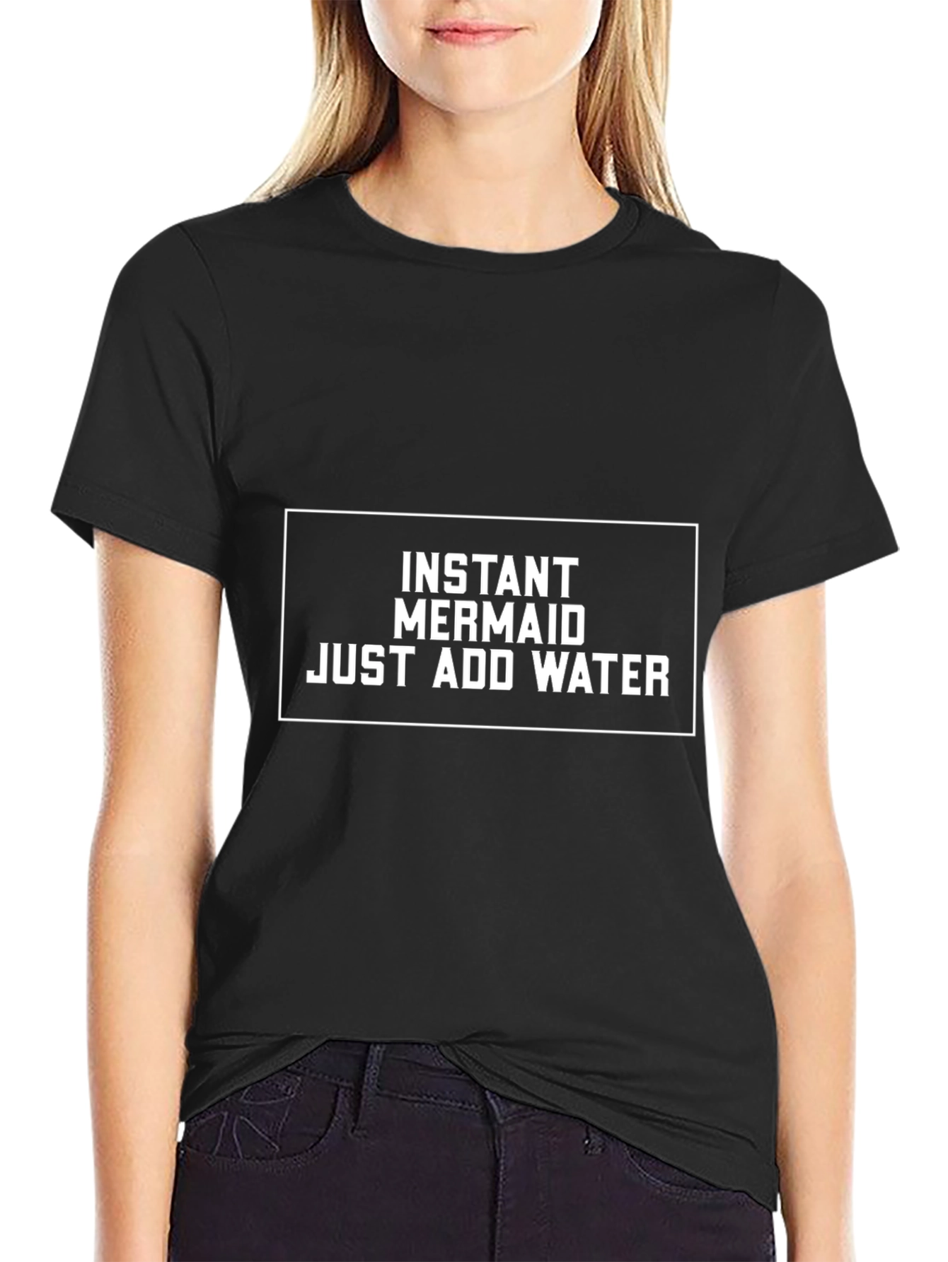 Instant Mermaid Funny Graphic T-Shirt