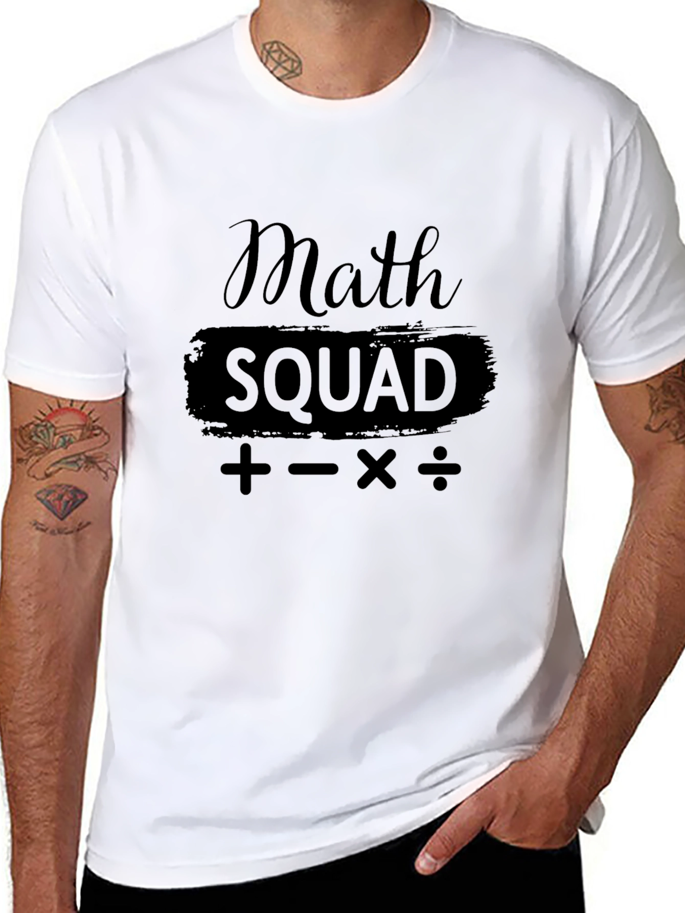 Math Squad T-Shirt - Black Graphic Tee