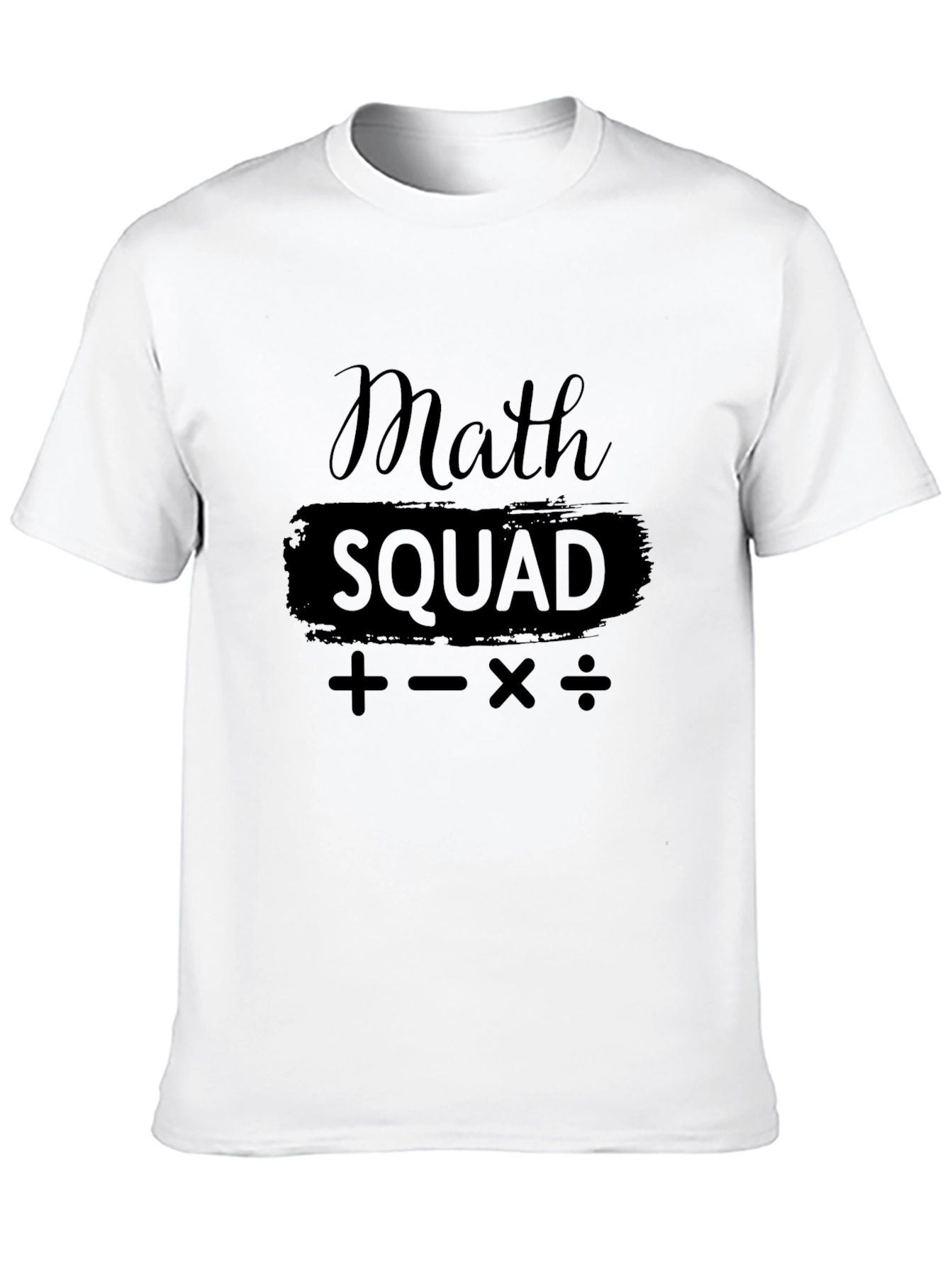 Math Squad T-Shirt - Black Graphic Tee