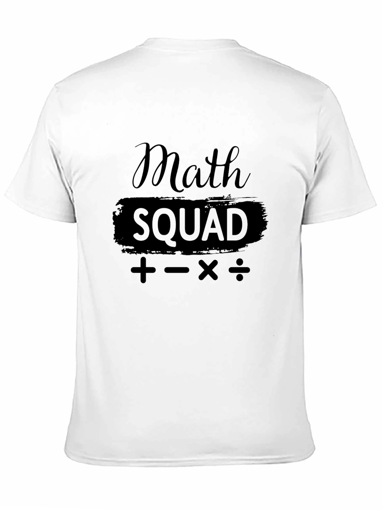 Math Squad T-Shirt - Black Graphic Tee