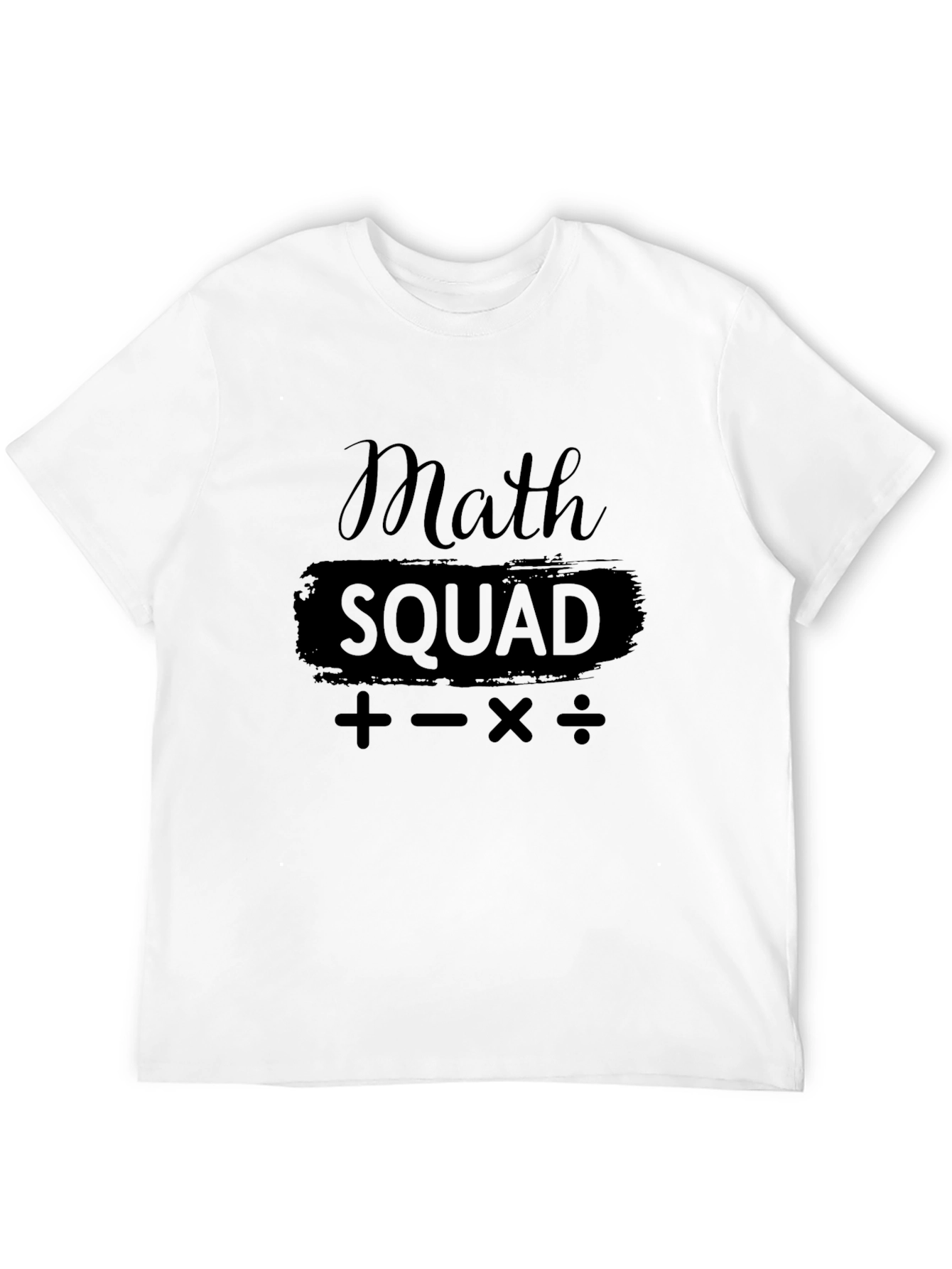 Math Squad T-Shirt - Black Graphic Tee
