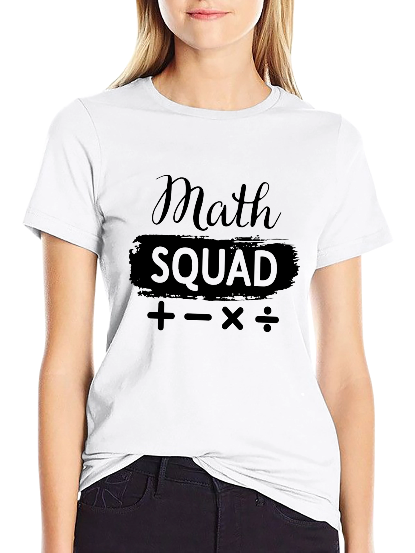 Math Squad T-Shirt - Black Graphic Tee