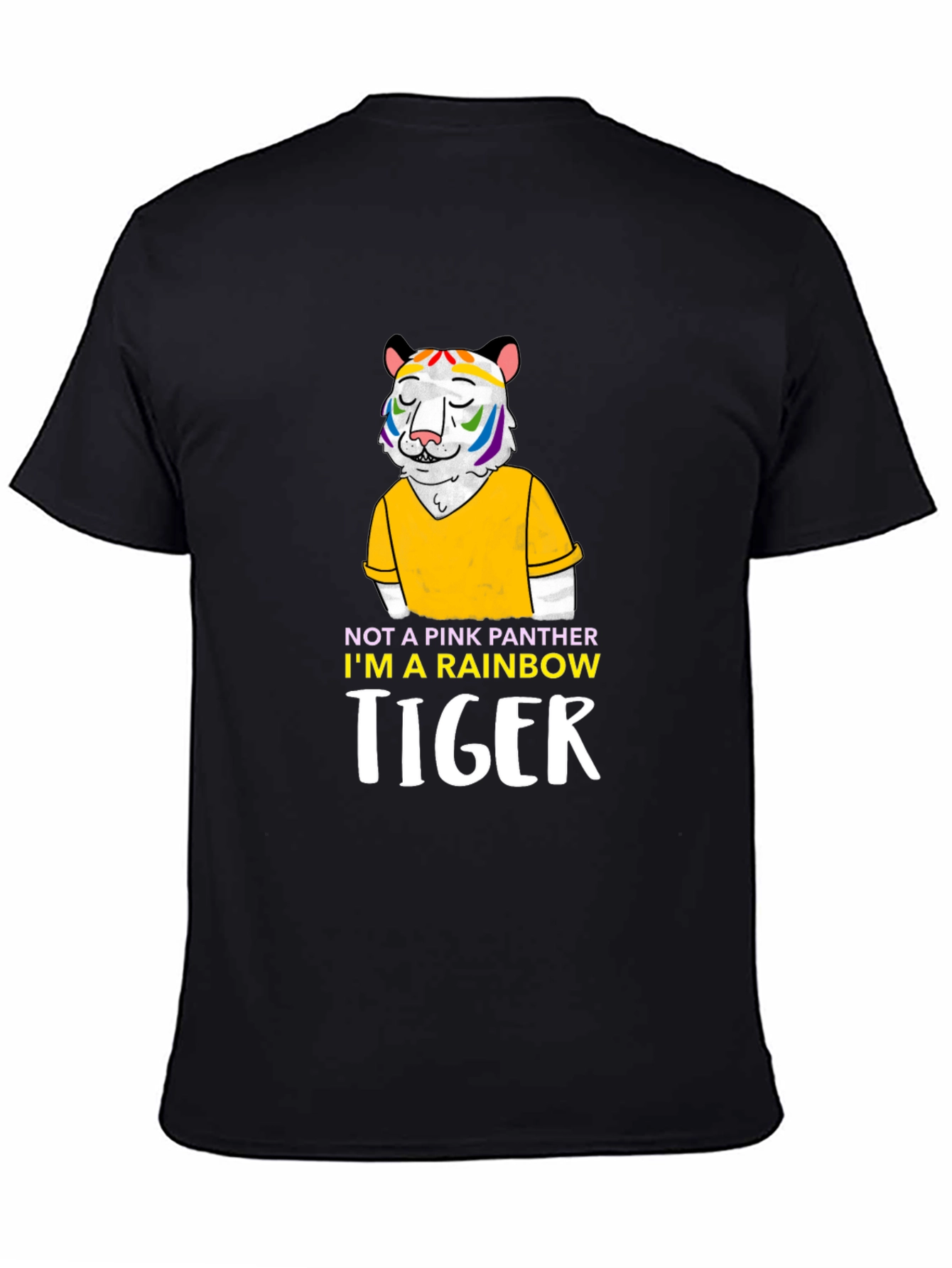 Rainbow Tiger Graphic Tee - Prideful & Fun!