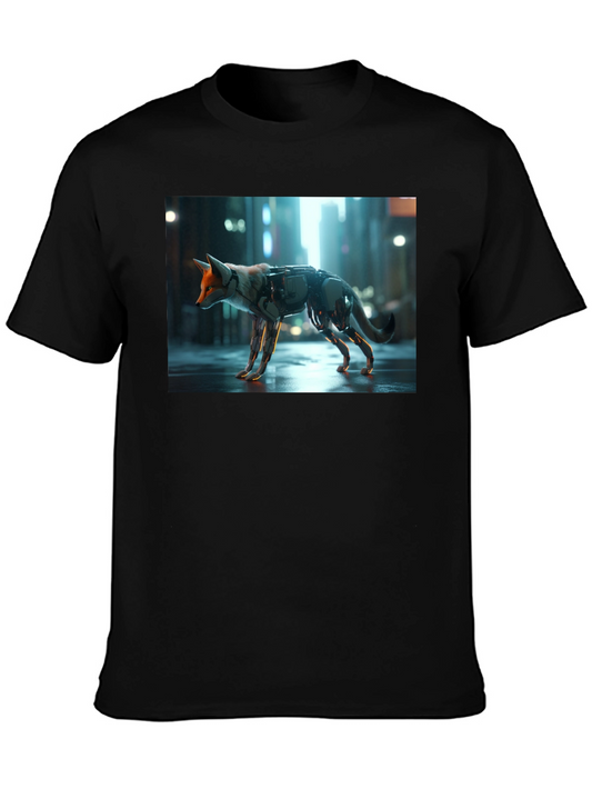 Cyberpunk Fox T-Shirt - Cool Graphic Tee