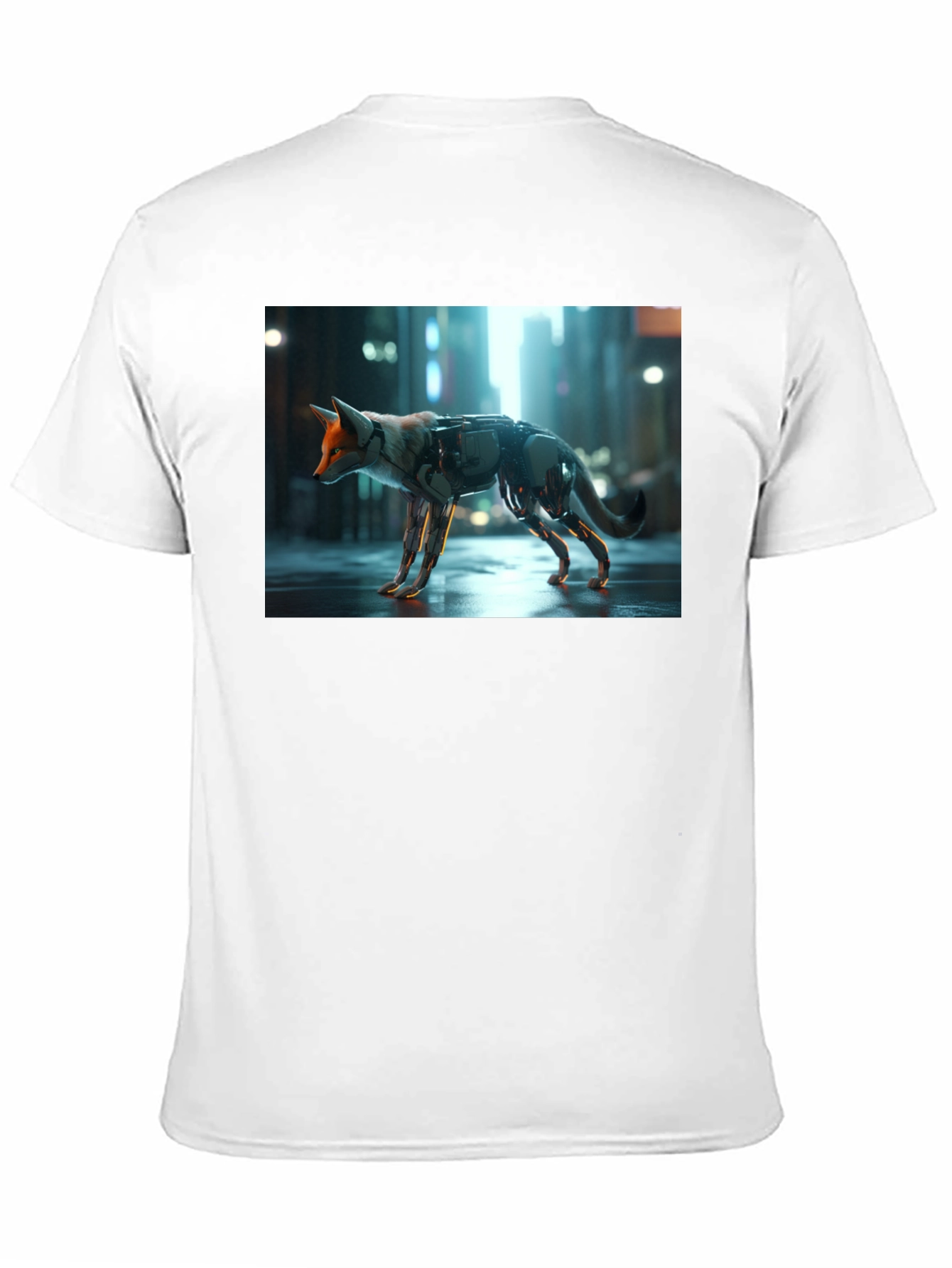 Cyberpunk Fox T-Shirt - Cool Graphic Tee