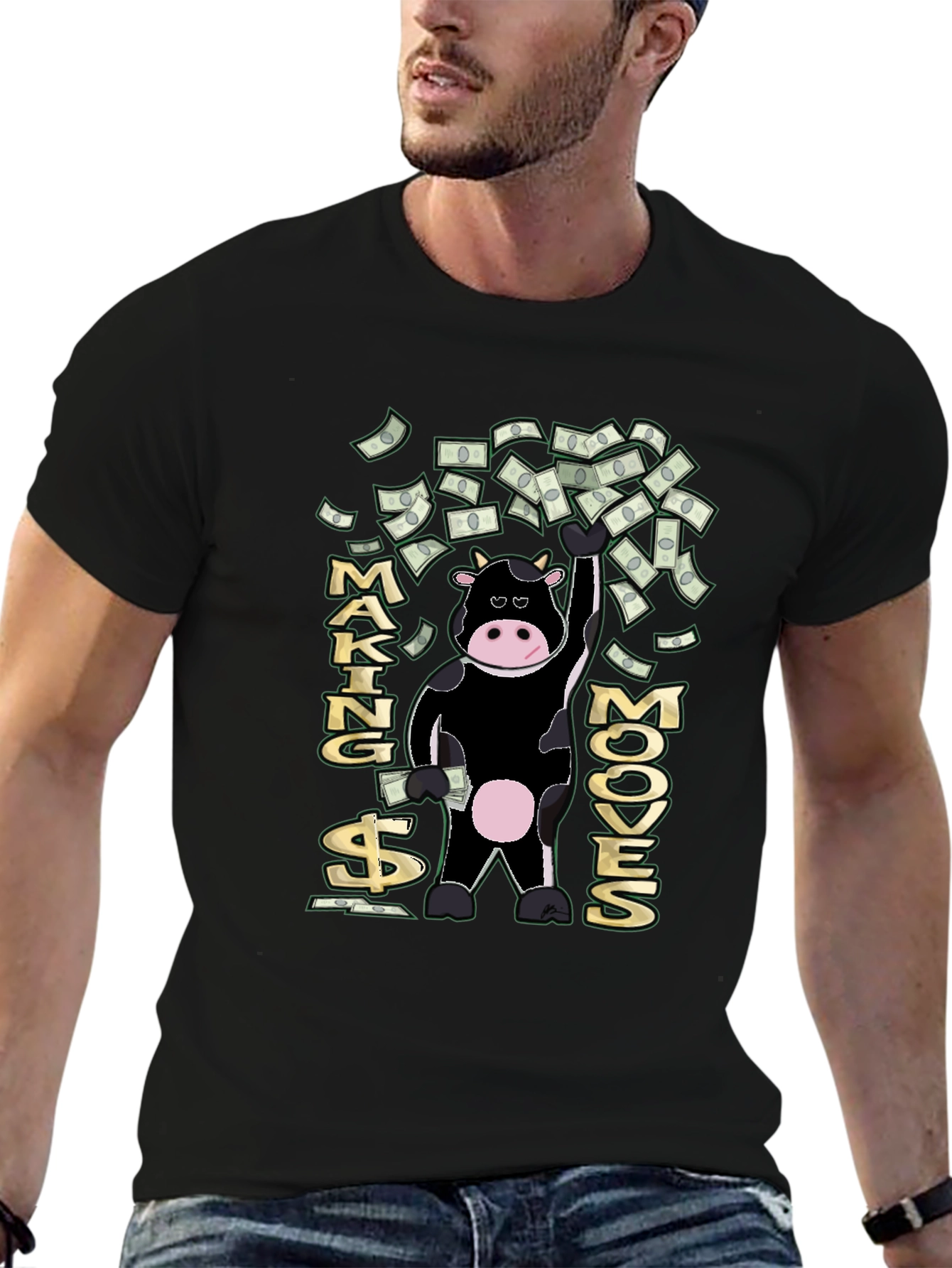 Making Mooves Black T-Shirt