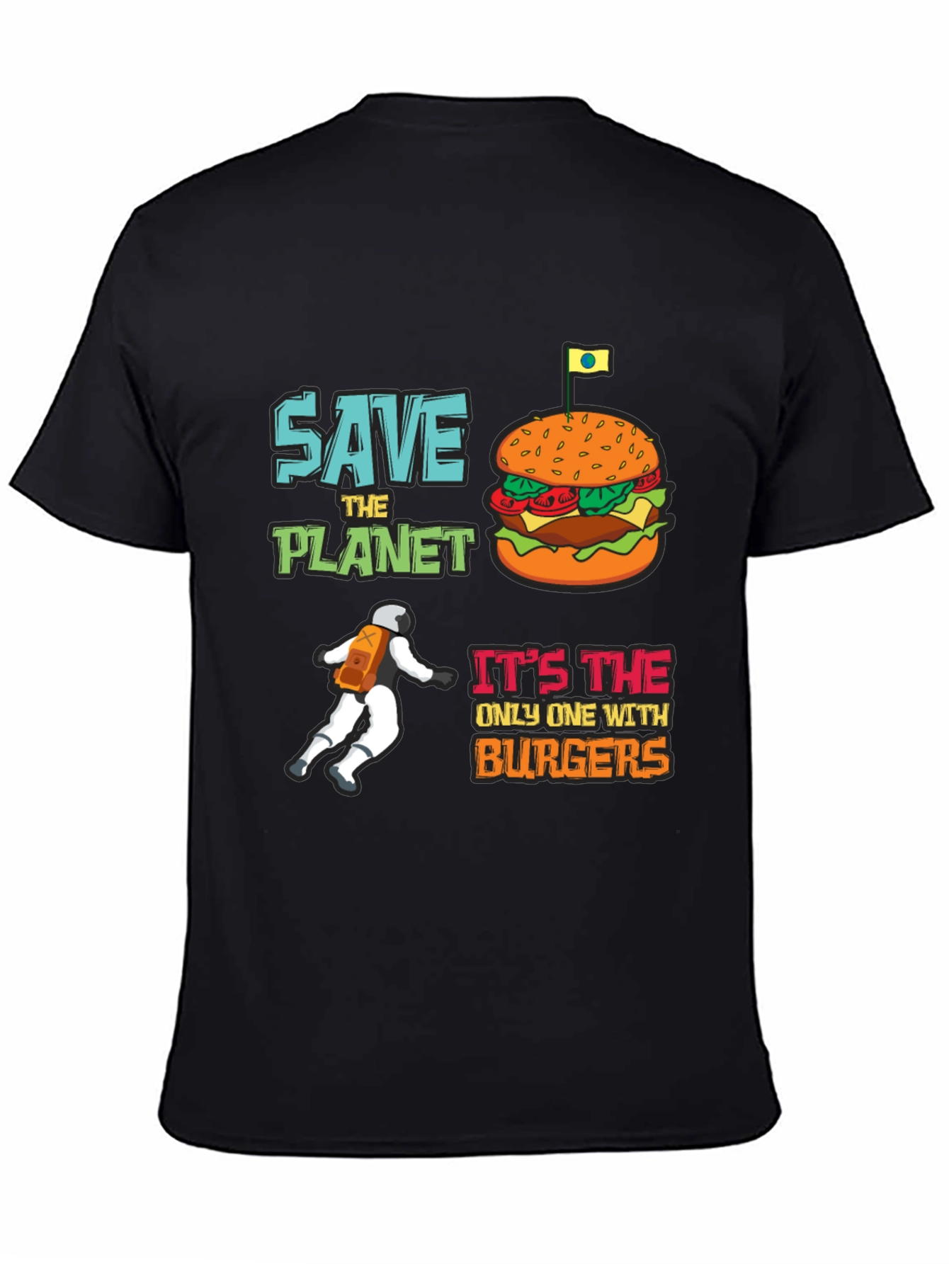 Save the Planet Burger T-Shirt