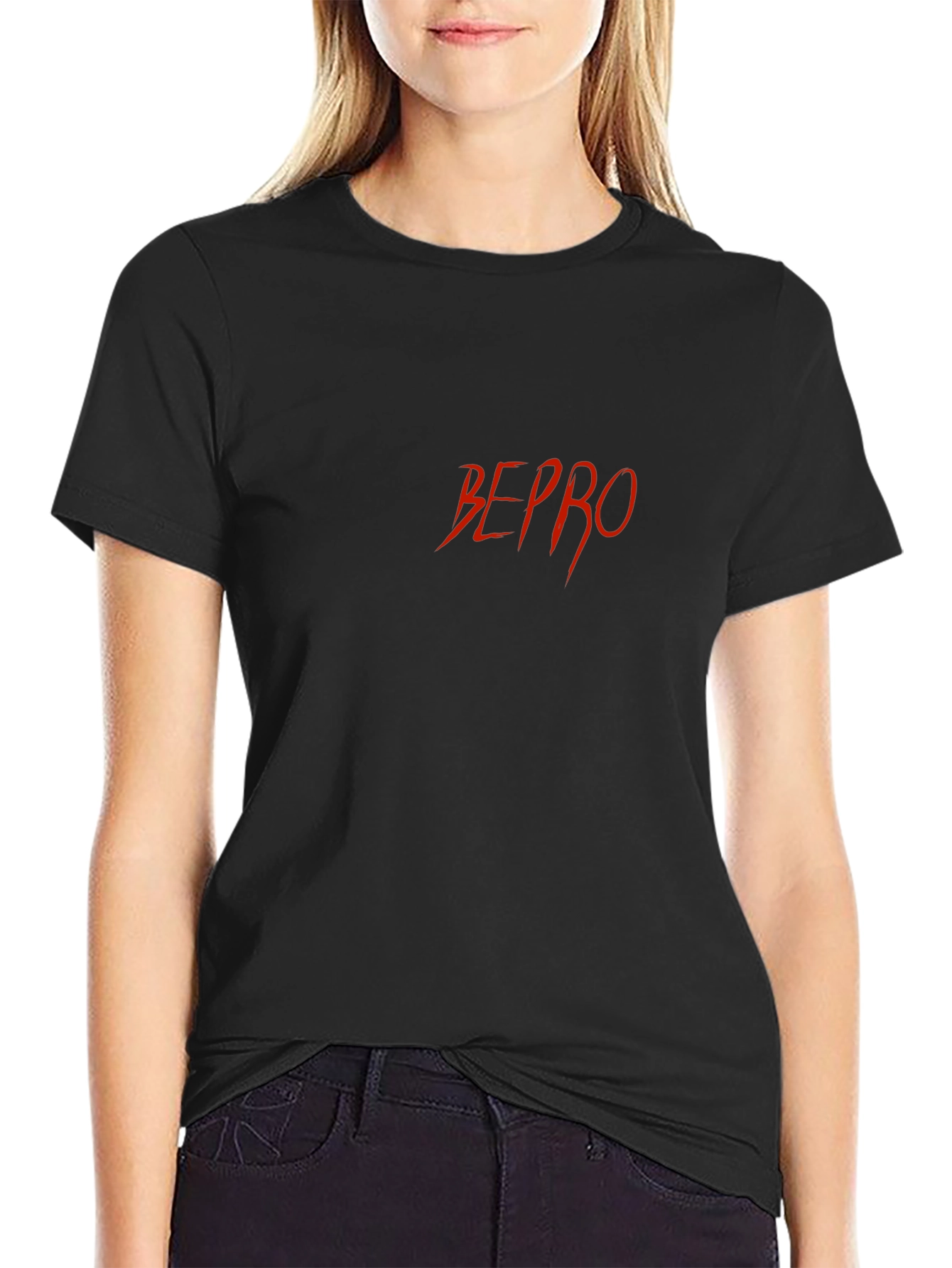 BEPRO Red Graphic Tee - Black