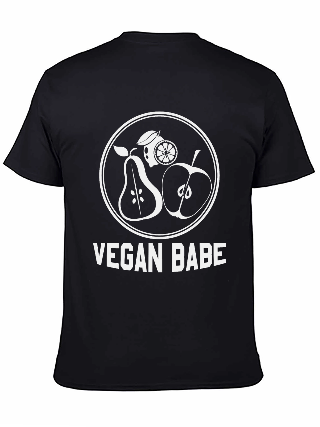 Vegan Babe Graphic Tee - Black Unisex T-Shirt