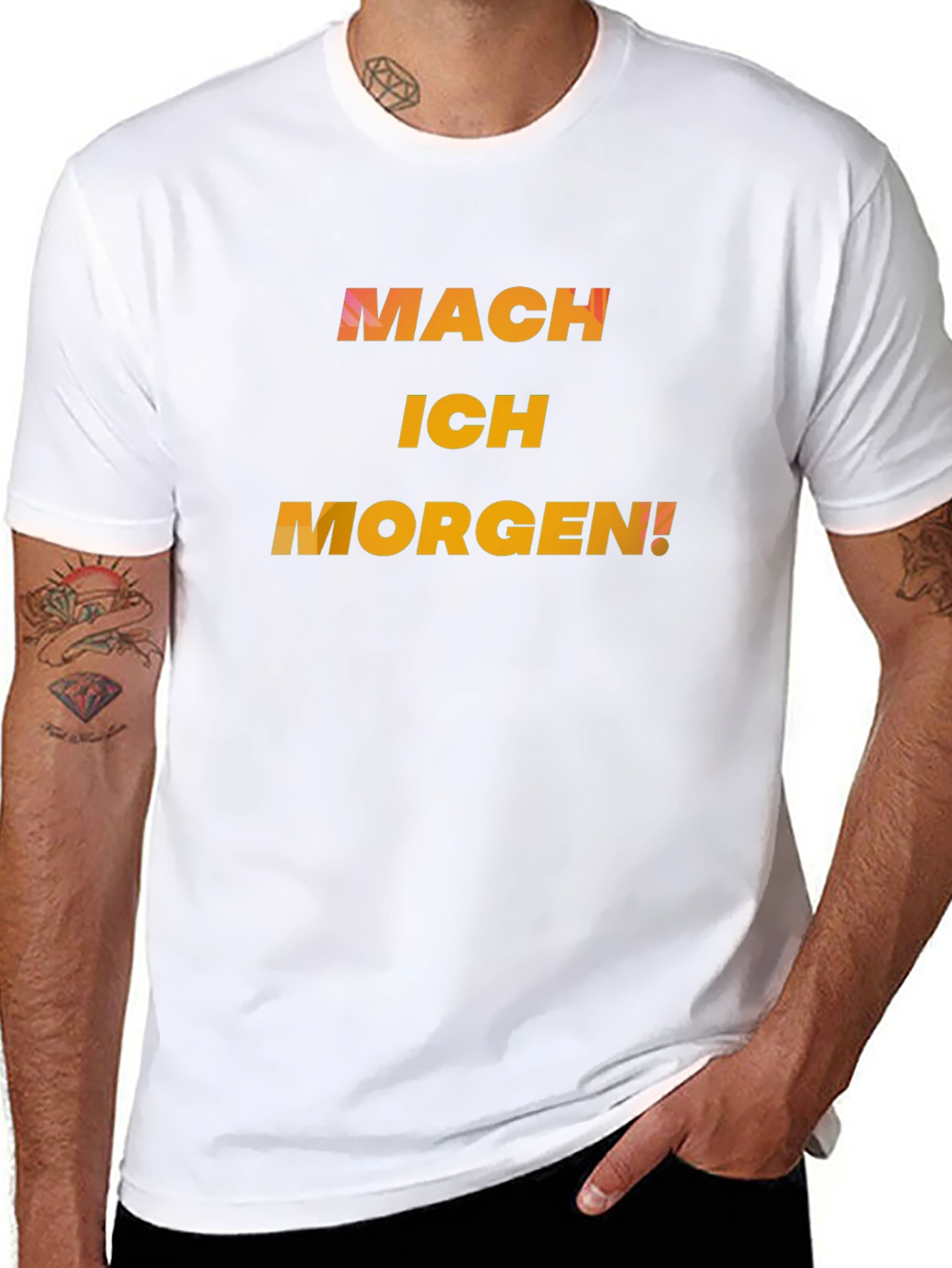 Mach Ich Morgen! Black Graphic Tee