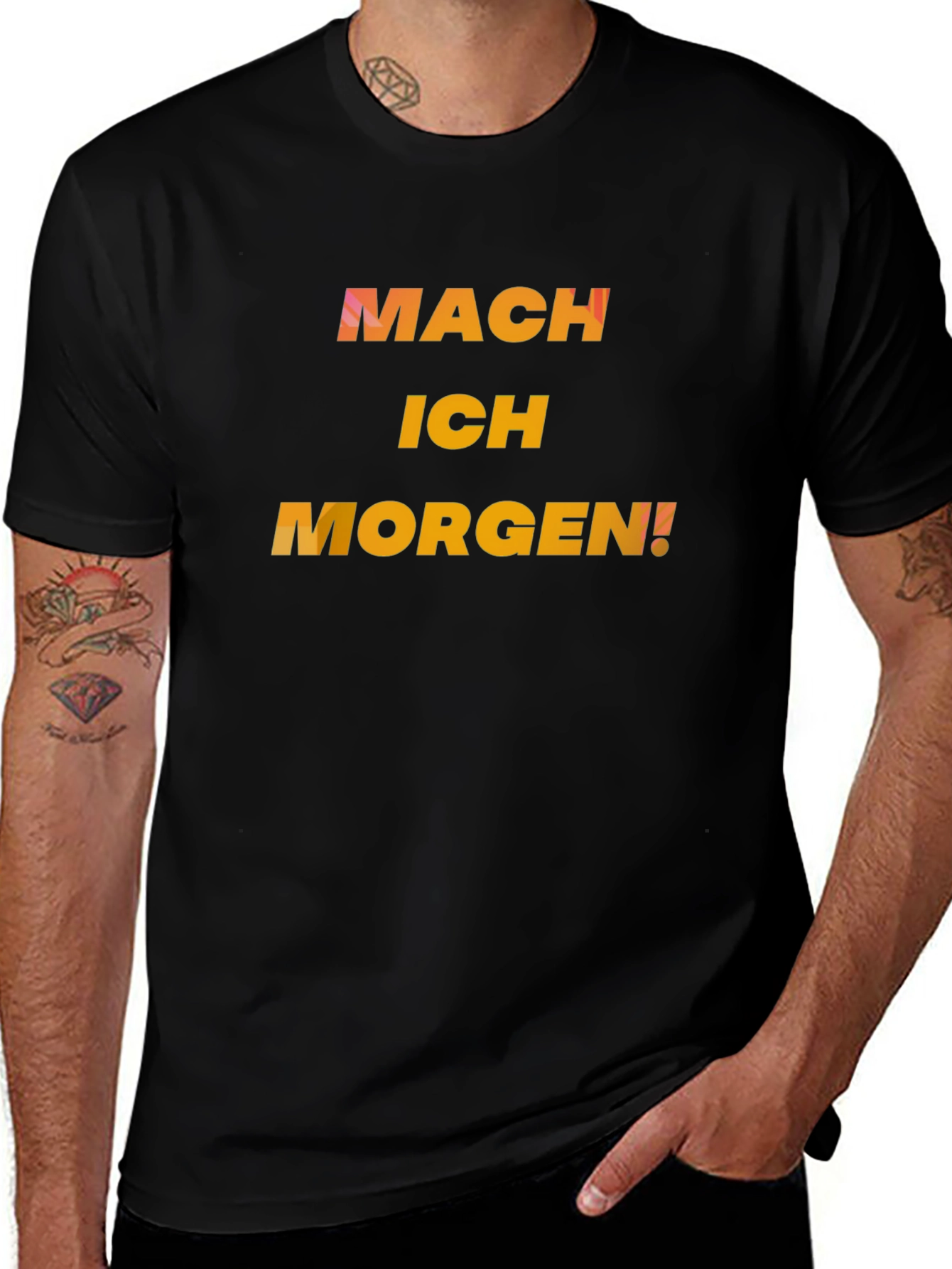 Mach Ich Morgen! Black Graphic Tee