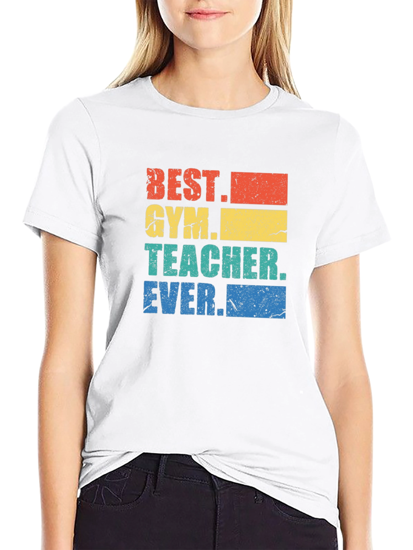 Best Gym Teacher Ever Retro Graphic T-Shirt