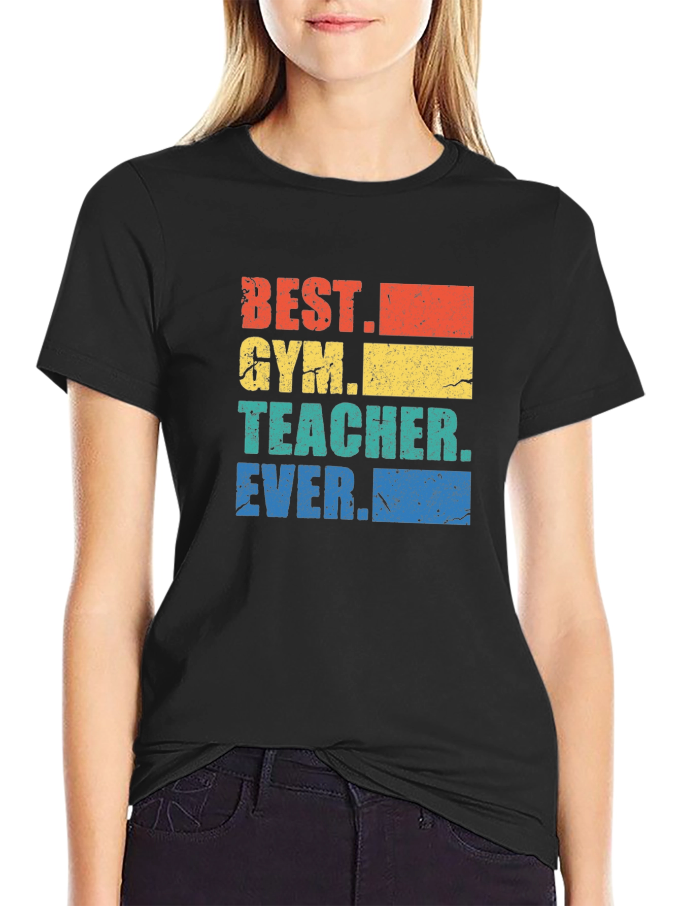 Best Gym Teacher Ever Retro Graphic T-Shirt