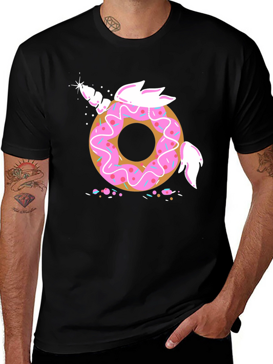 Unicorn Donut T-Shirt - Fun Graphic Tee