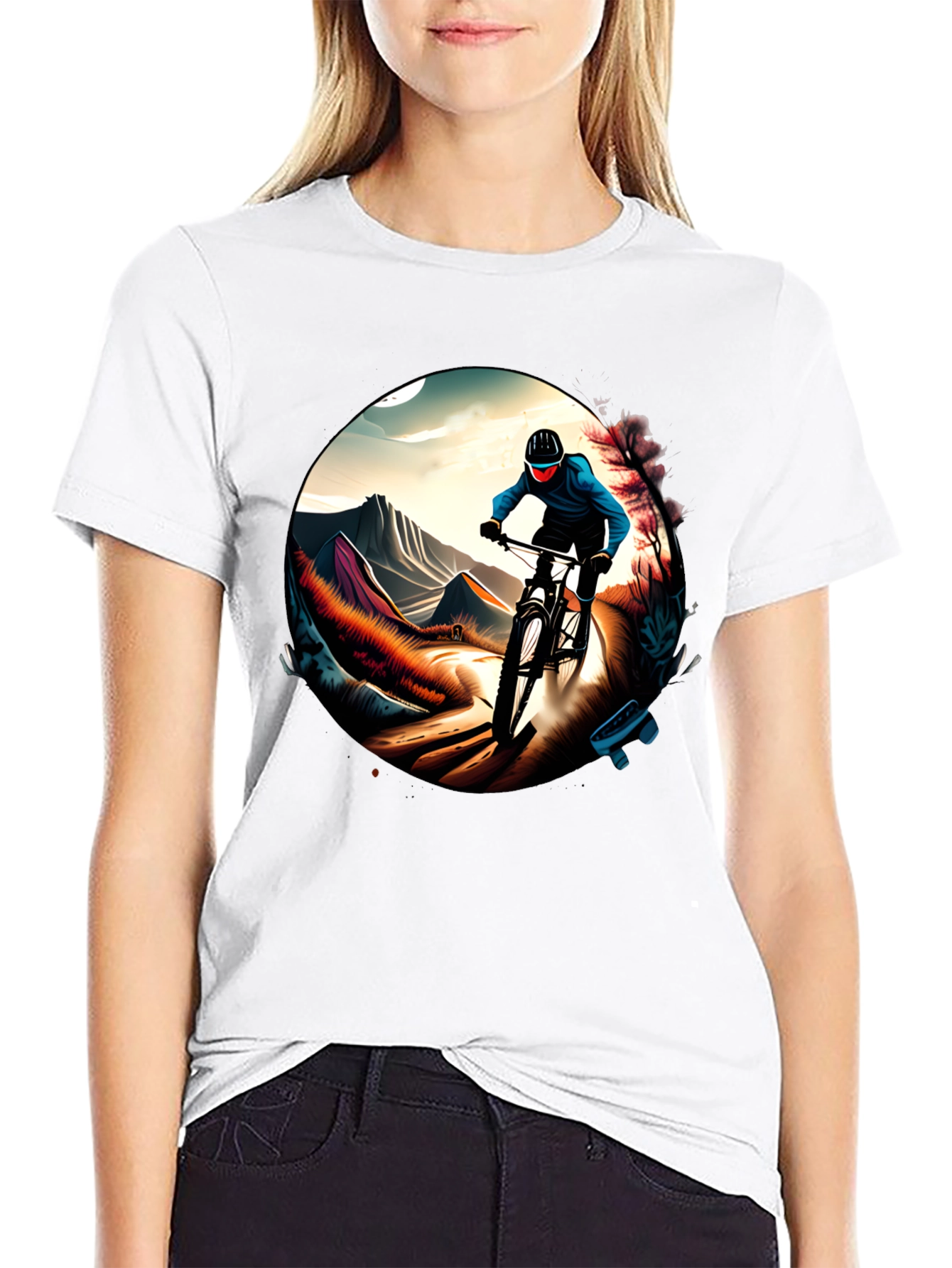 Mountain Biking Graphic Tee - Ride in Style