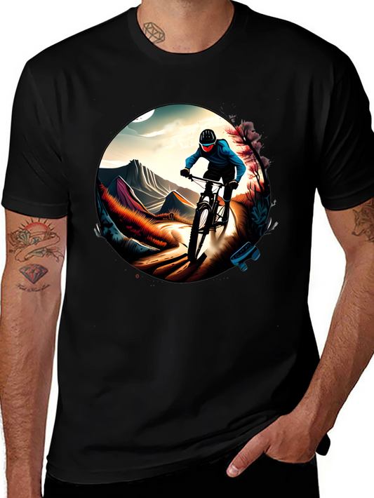 Mountain Biking Graphic Tee - Ride in Style