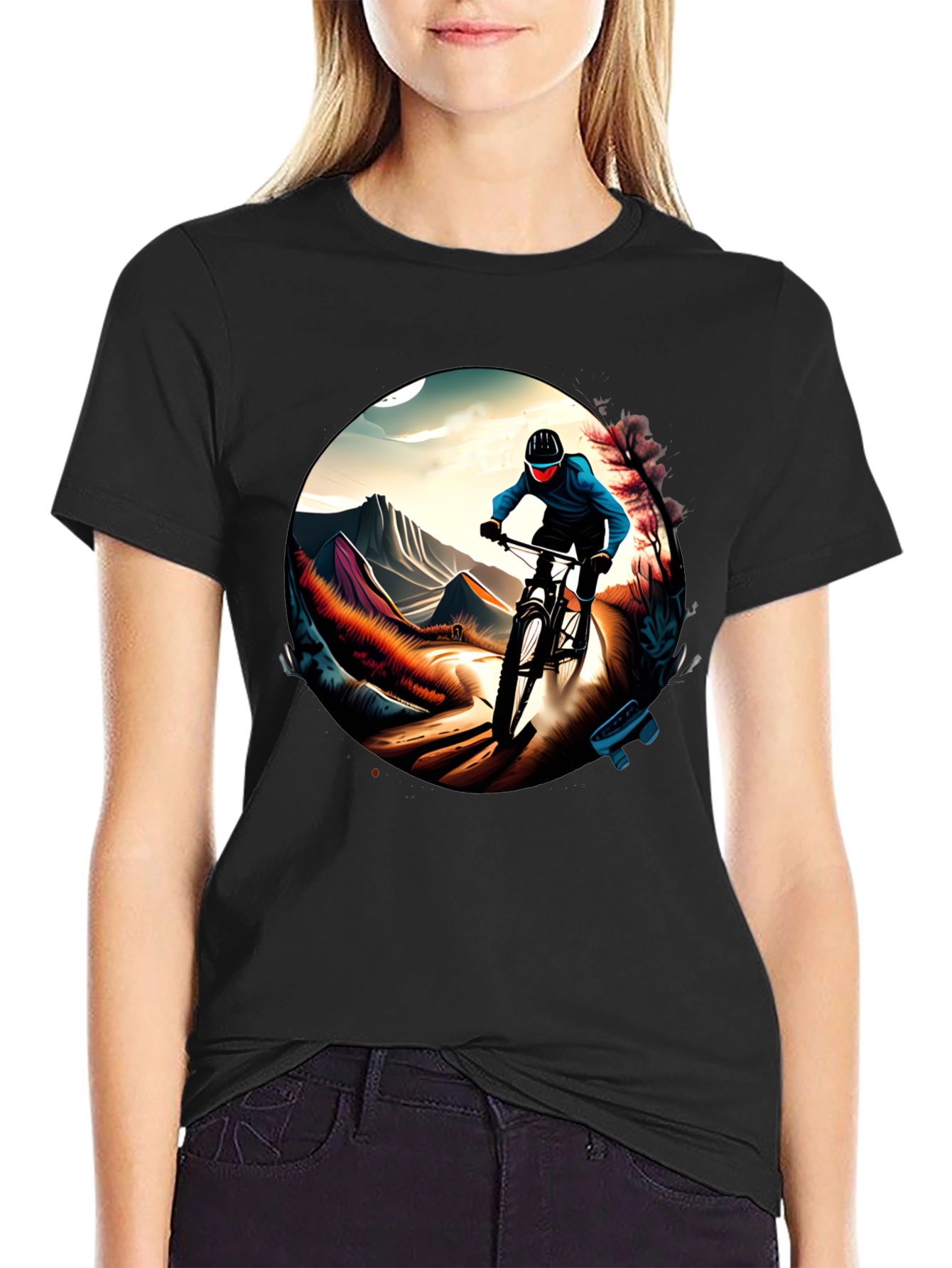 Mountain Biking Graphic Tee - Ride in Style