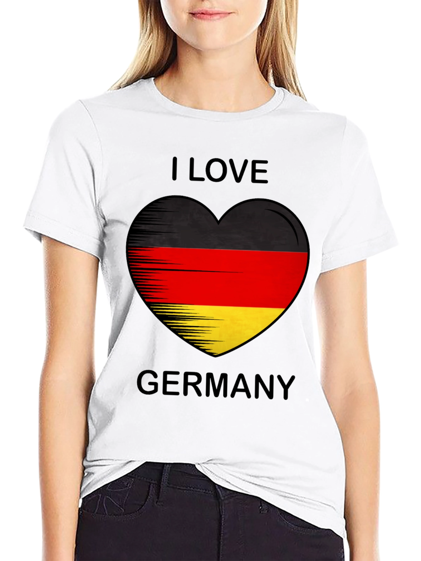 I Love Germany Flag Heart T-Shirt
