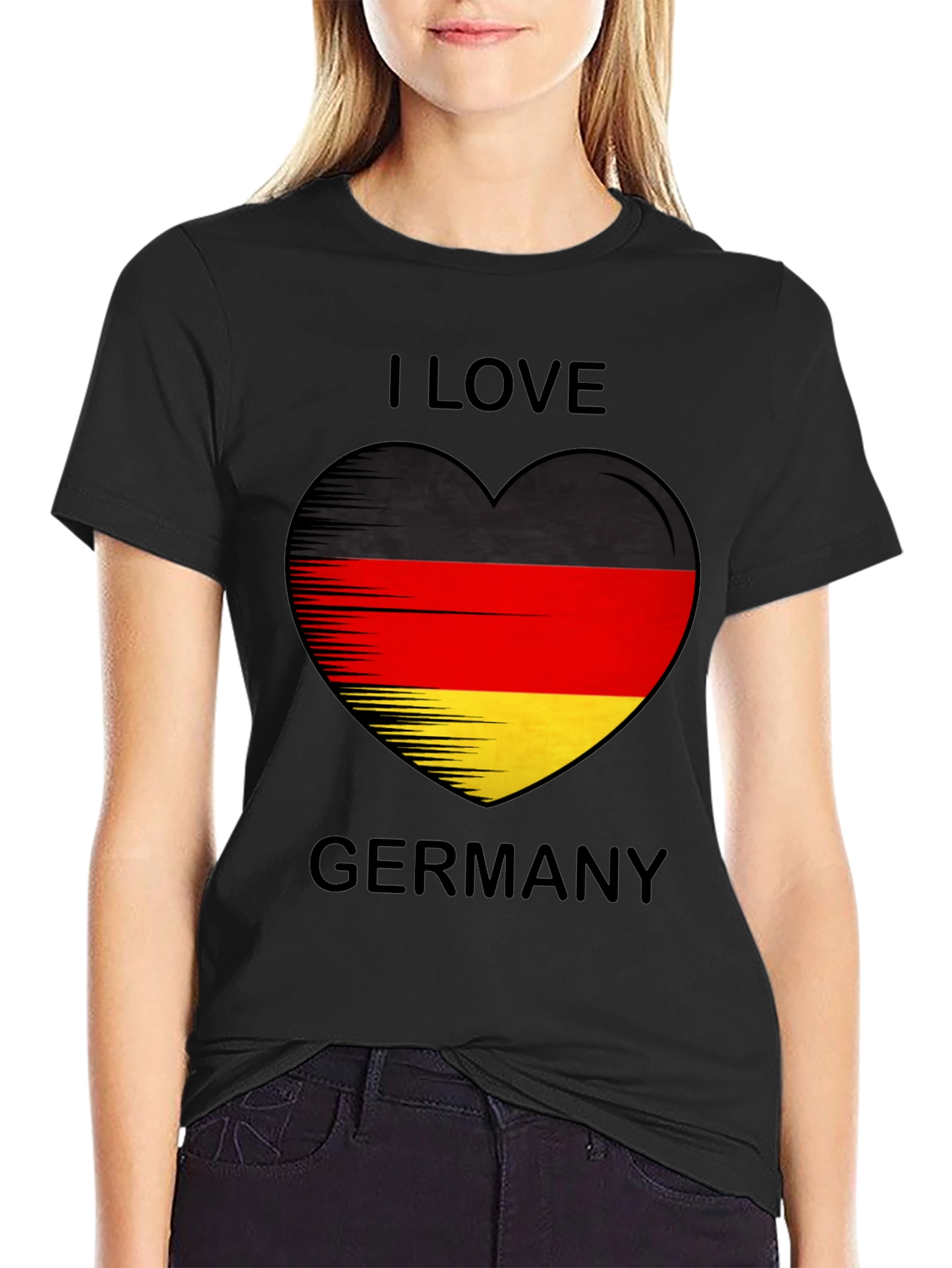 I Love Germany Flag Heart T-Shirt
