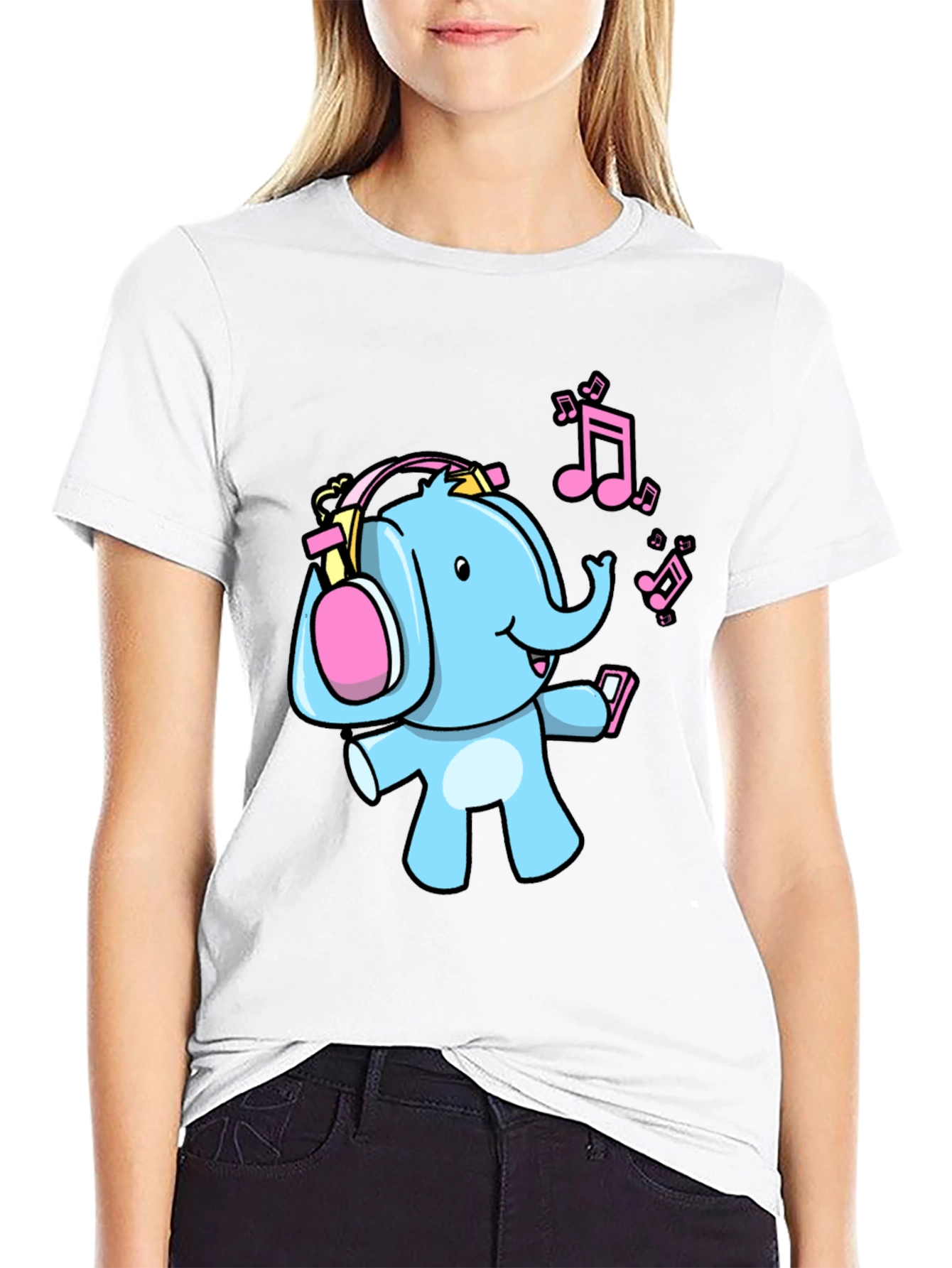 Elephant DJ Graphic Tee - Fun Music Lover Shirt