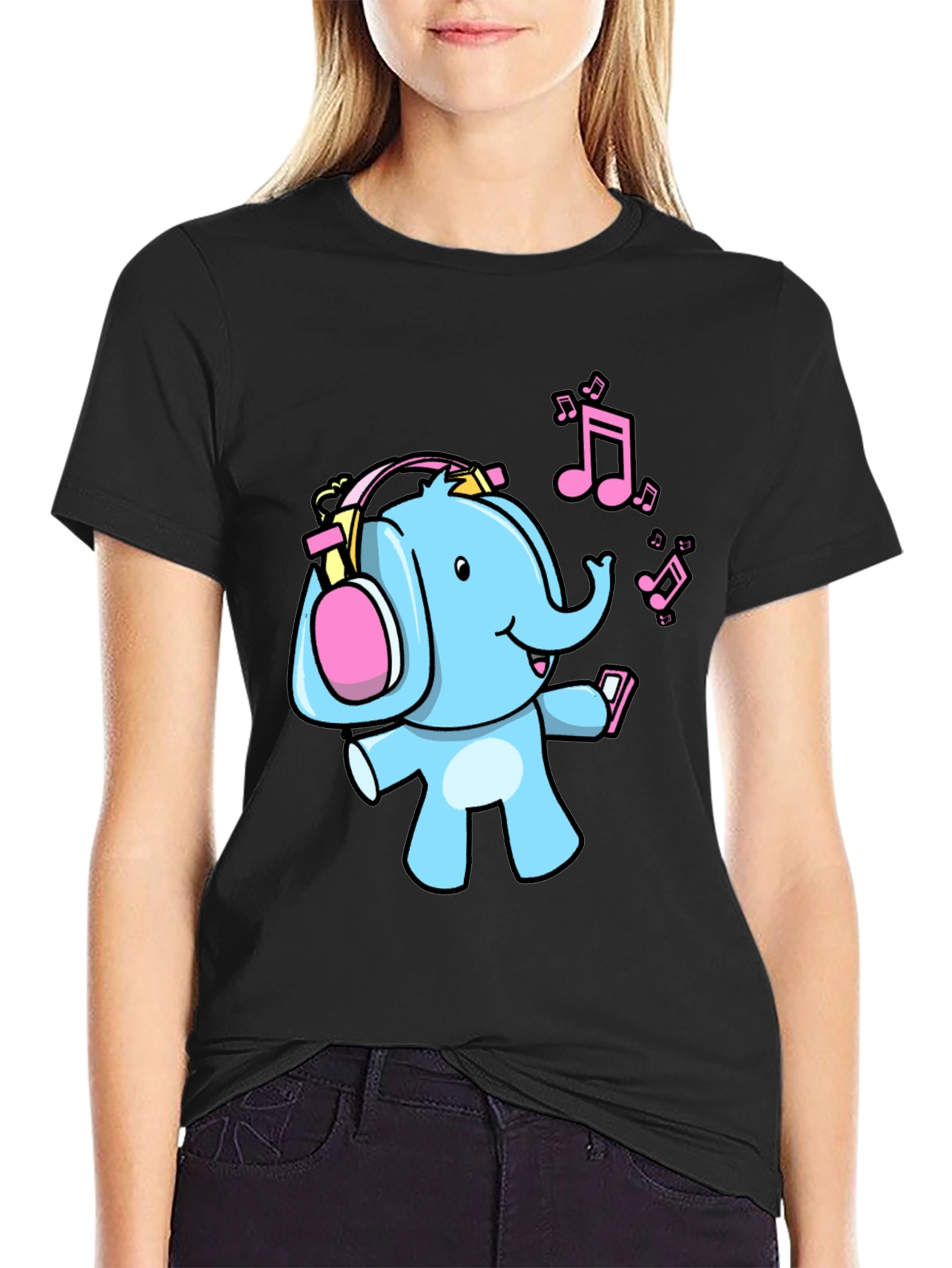 Elephant DJ Graphic Tee - Fun Music Lover Shirt