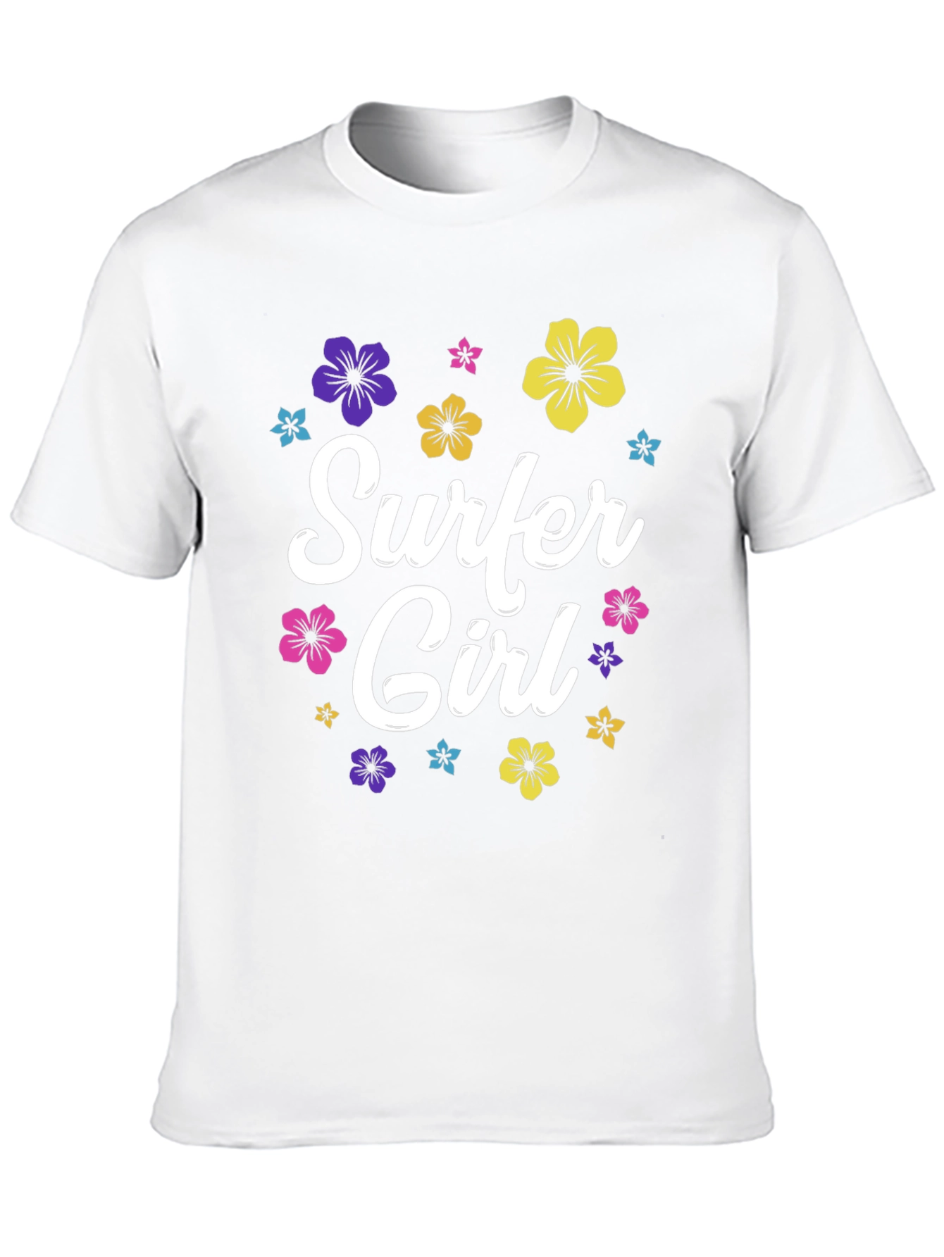 Surfer Girl Floral T-Shirt - Summer Style