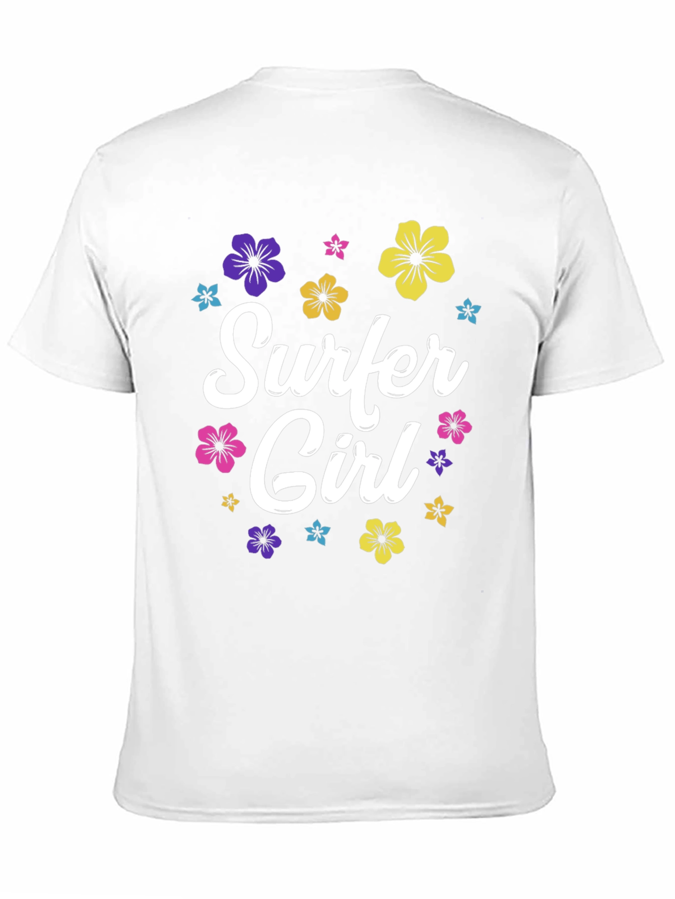 Surfer Girl Floral T-Shirt - Summer Style