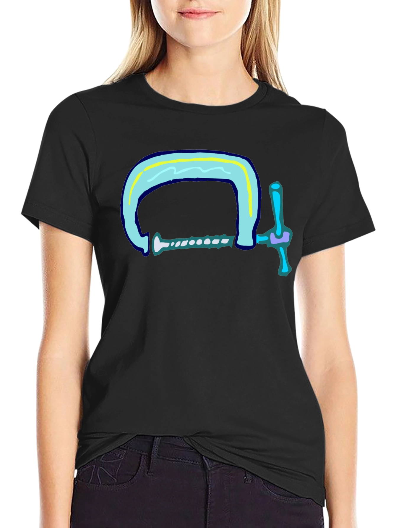 Clamp Graphic Tee - Cool & Comfy Black T-Shirt