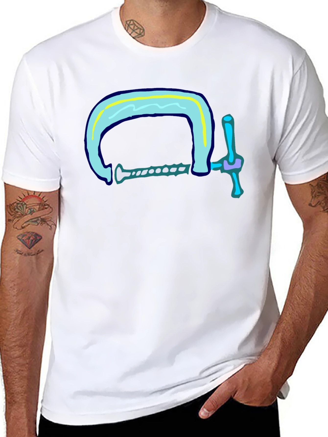Clamp Graphic Tee - Cool & Comfy Black T-Shirt
