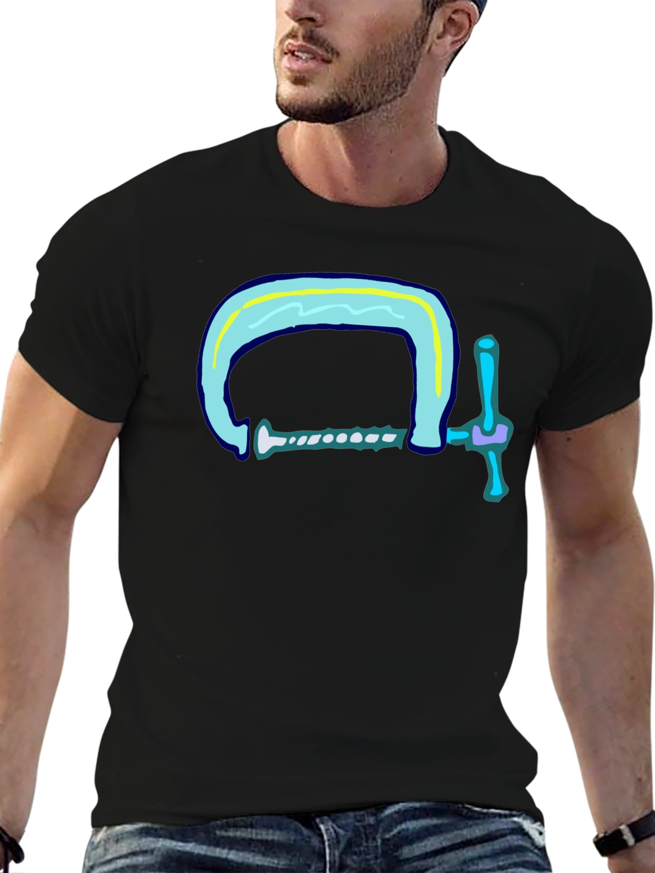 Clamp Graphic Tee - Cool & Comfy Black T-Shirt