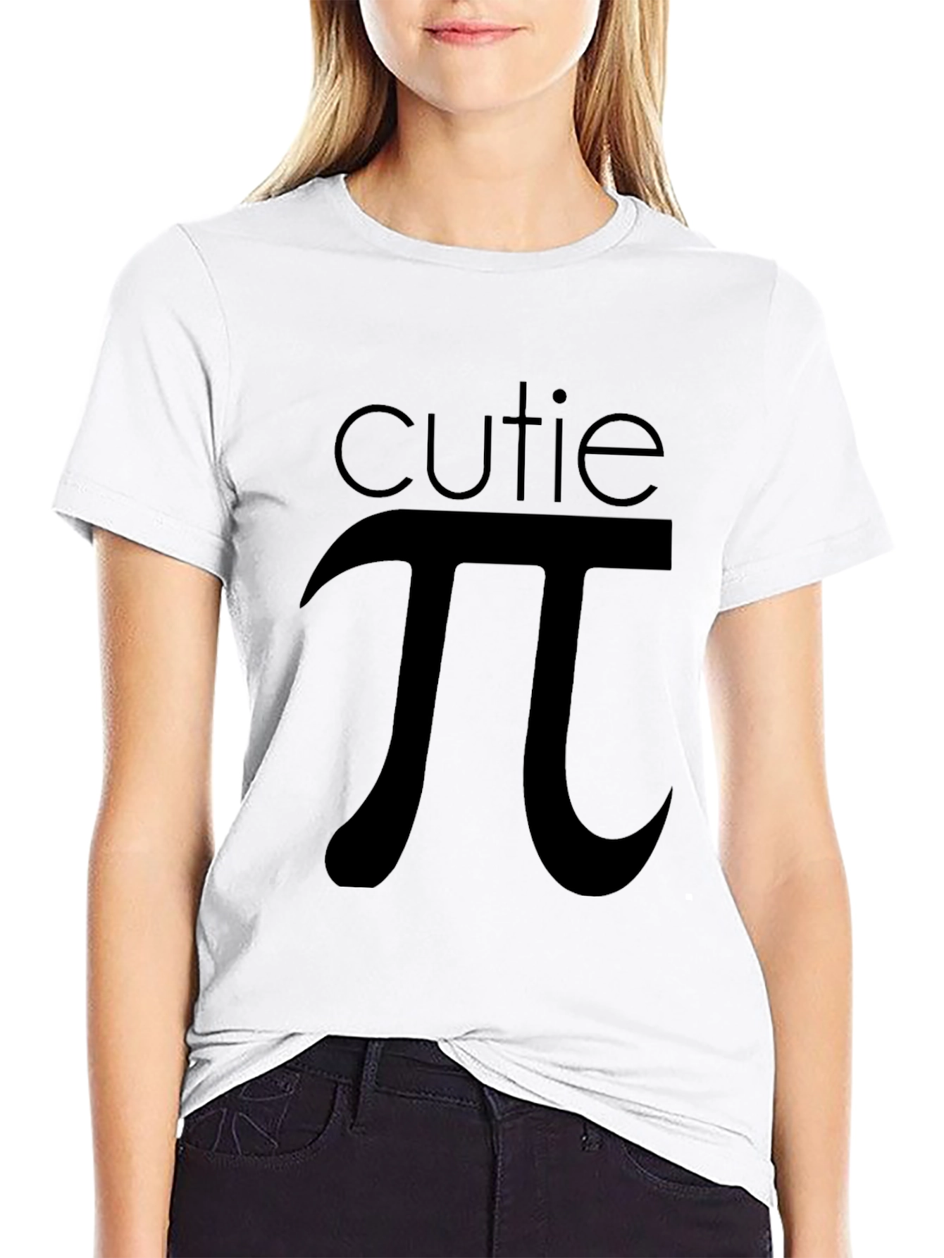 Cutie Pi Graphic Tee - Soft Black Cotton T-Shirt