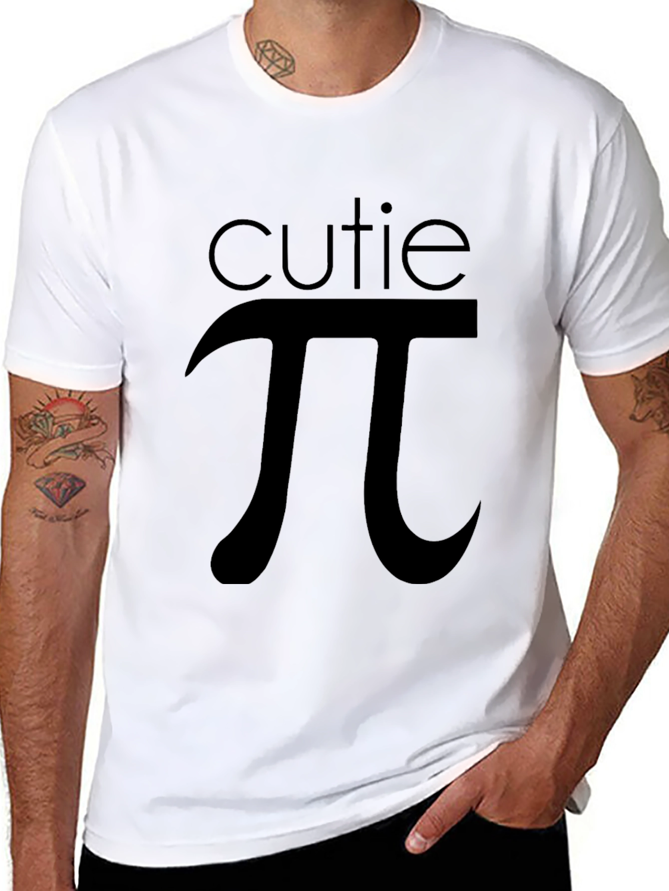 Cutie Pi Graphic Tee - Soft Black Cotton T-Shirt