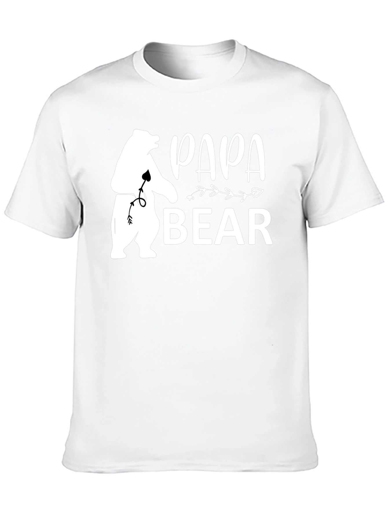 Papa Bear Graphic Tee - Black Short Sleeve