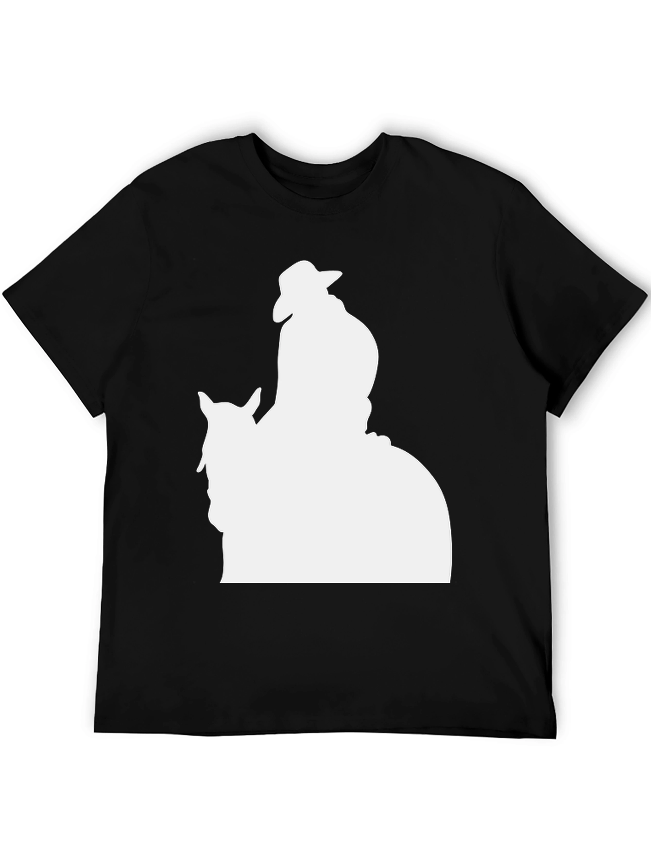 Cowboy Silhouette Graphic Tee - Classic Black