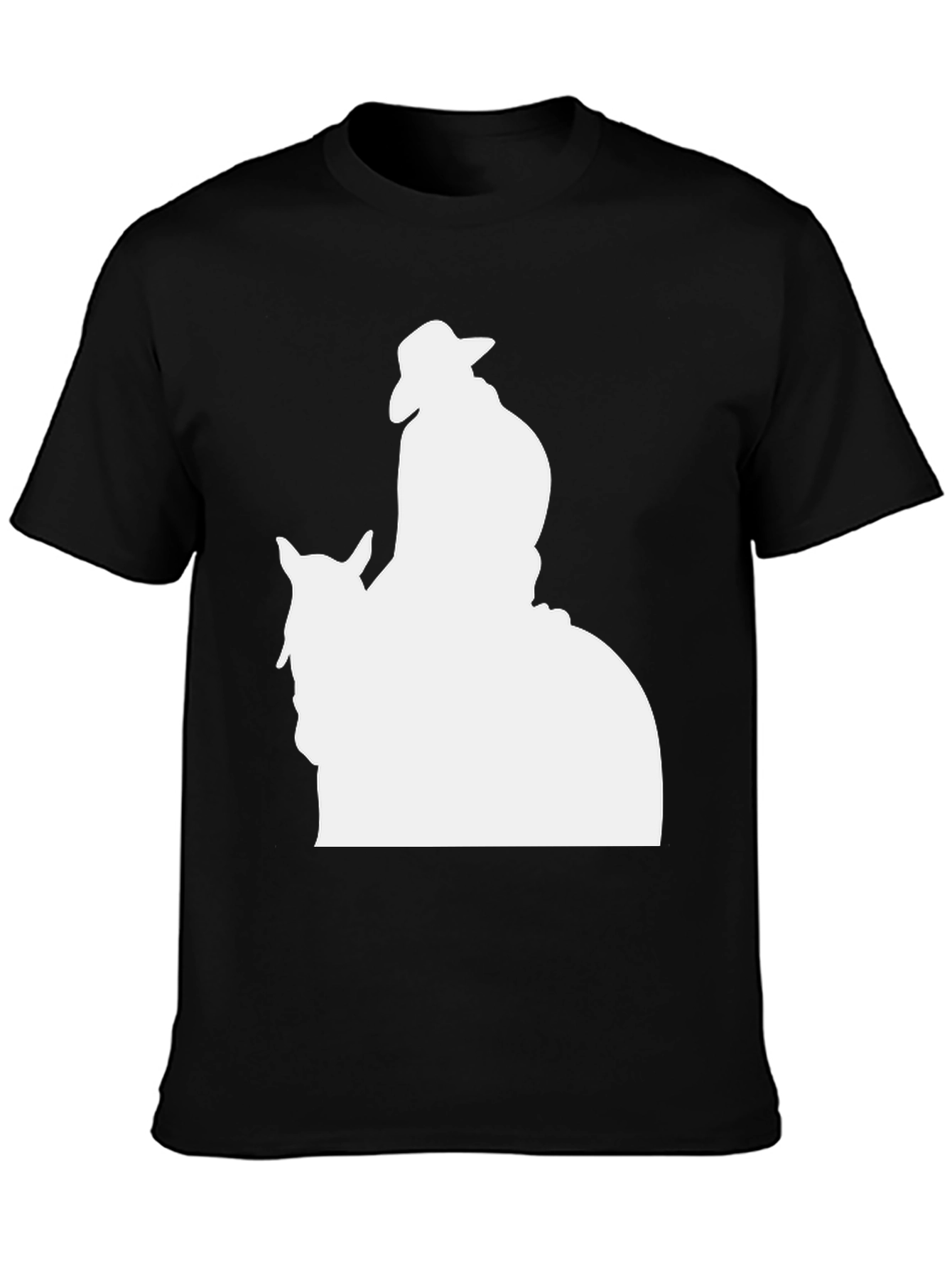 Cowboy Silhouette Graphic Tee - Classic Black