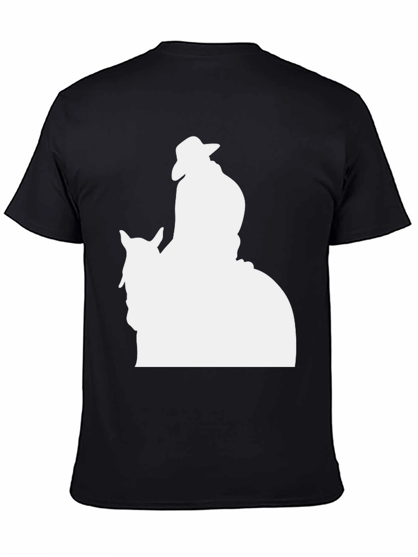 Cowboy Silhouette Graphic Tee - Classic Black