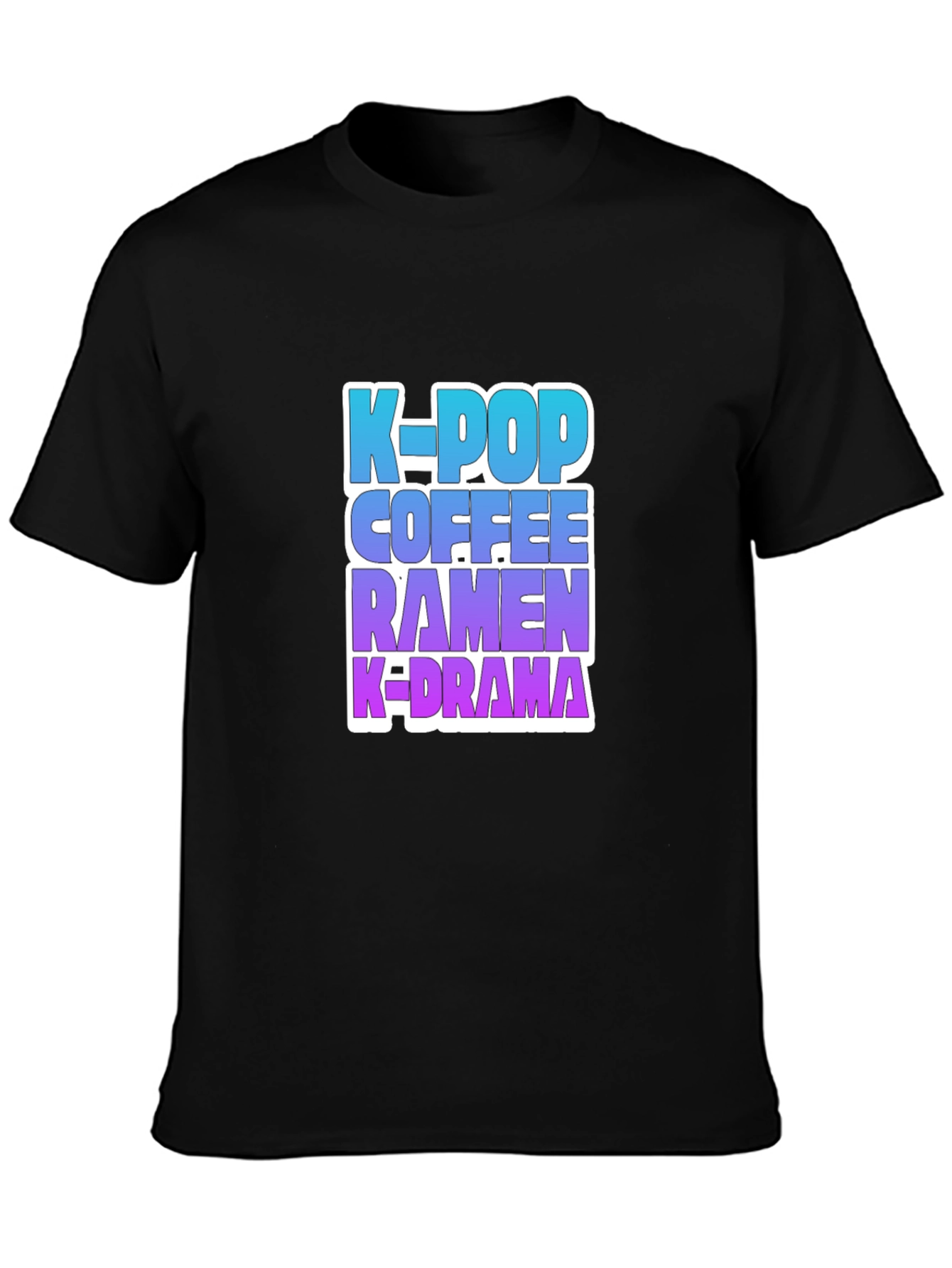 K-Pop Coffee Ramen K-Drama T-Shirt