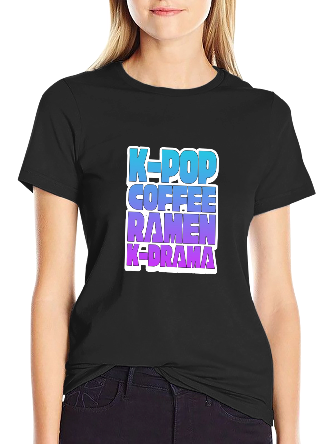 K-Pop Coffee Ramen K-Drama T-Shirt