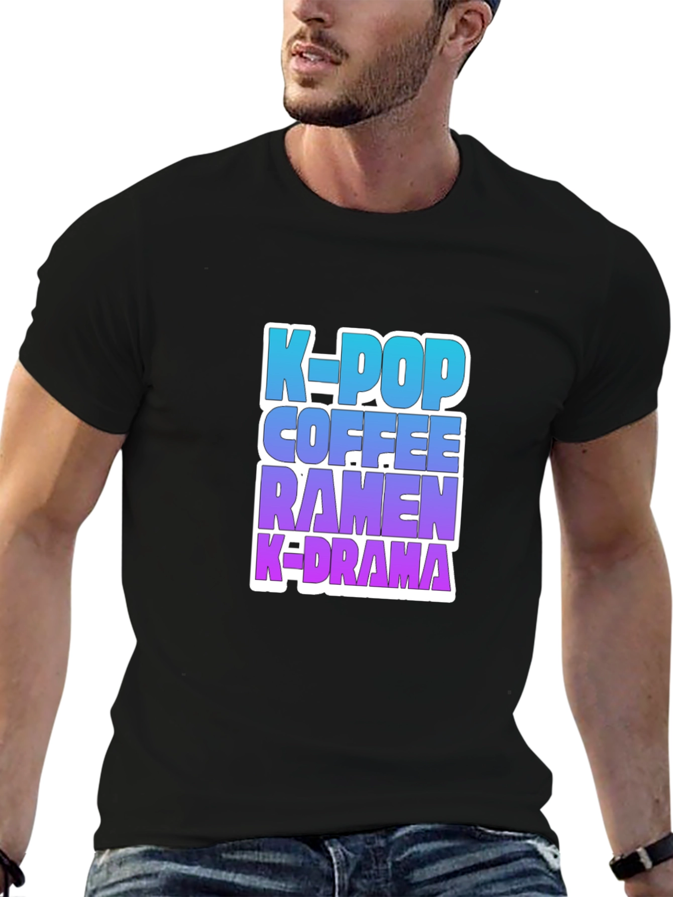 K-Pop Coffee Ramen K-Drama T-Shirt