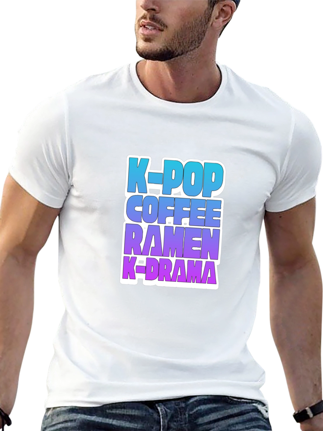 K-Pop Coffee Ramen K-Drama T-Shirt