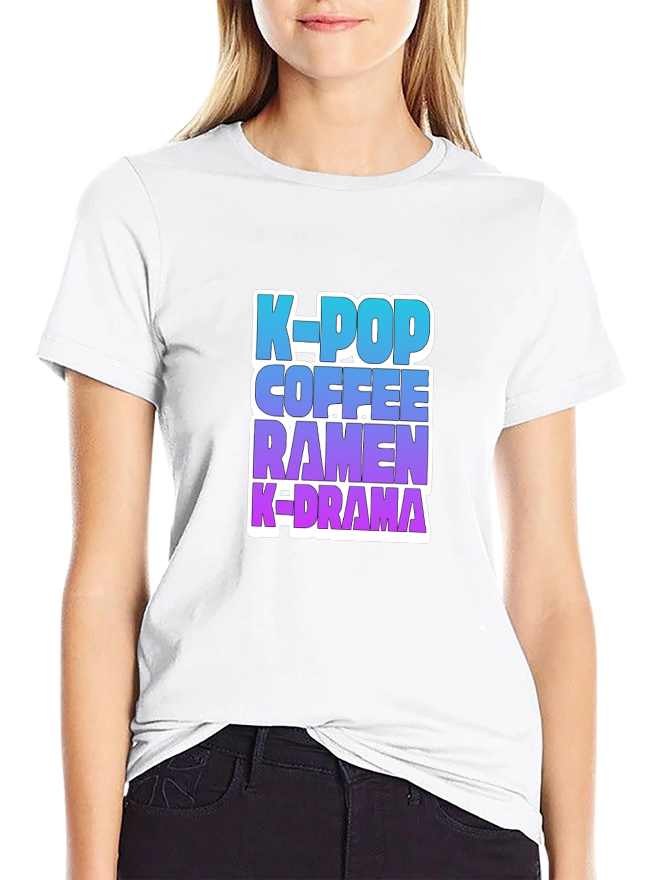 K-Pop Coffee Ramen K-Drama T-Shirt