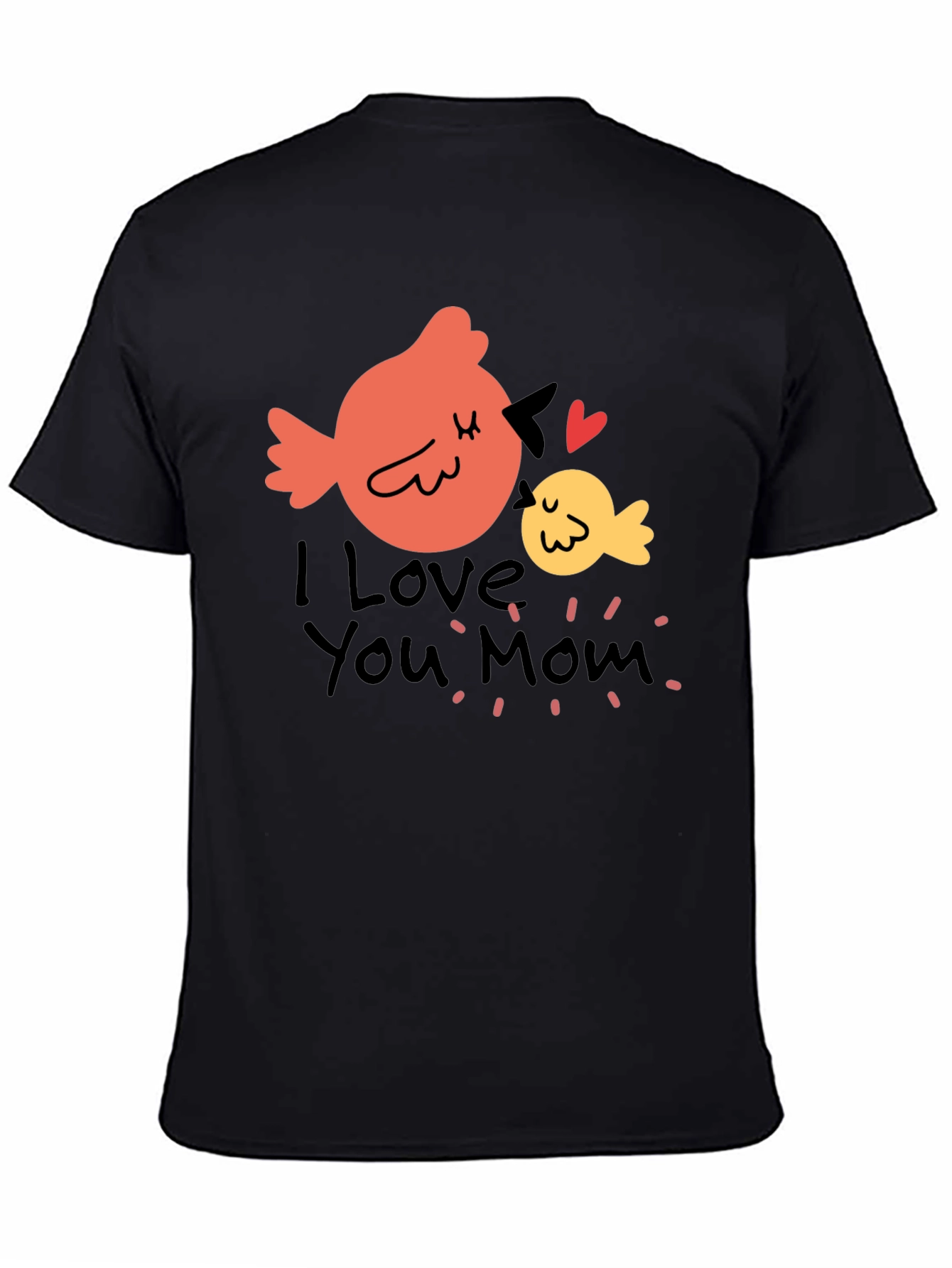 I Love You Mom Bird Graphic T-Shirt