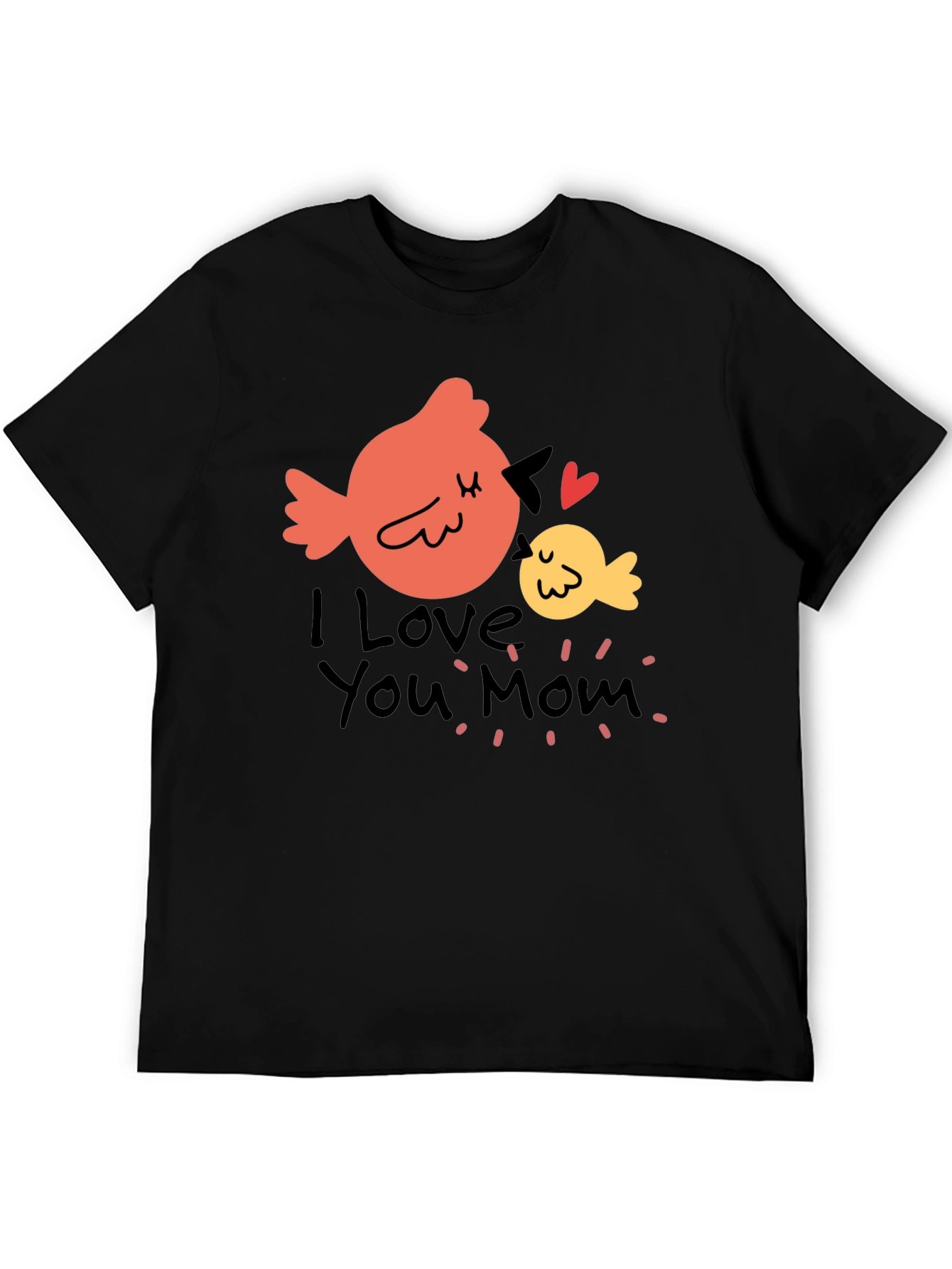 I Love You Mom Bird Graphic T-Shirt