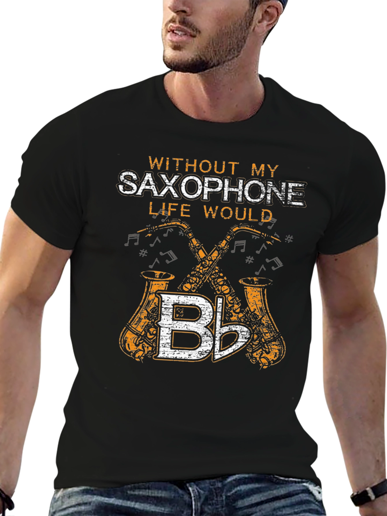 Saxophone Music Lover Graphic Tee - Musician Shirt