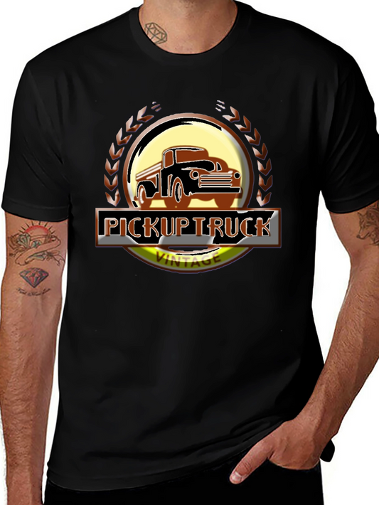 Vintage Pickup Truck Graphic Tee - Classic Style
