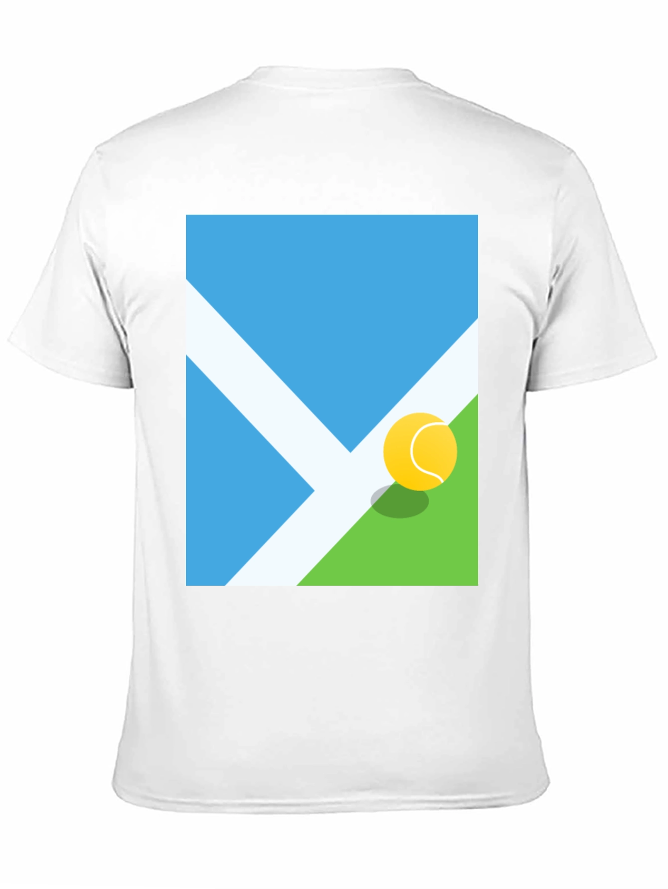 Tennis Court Graphic Tee - Modern Sportswear