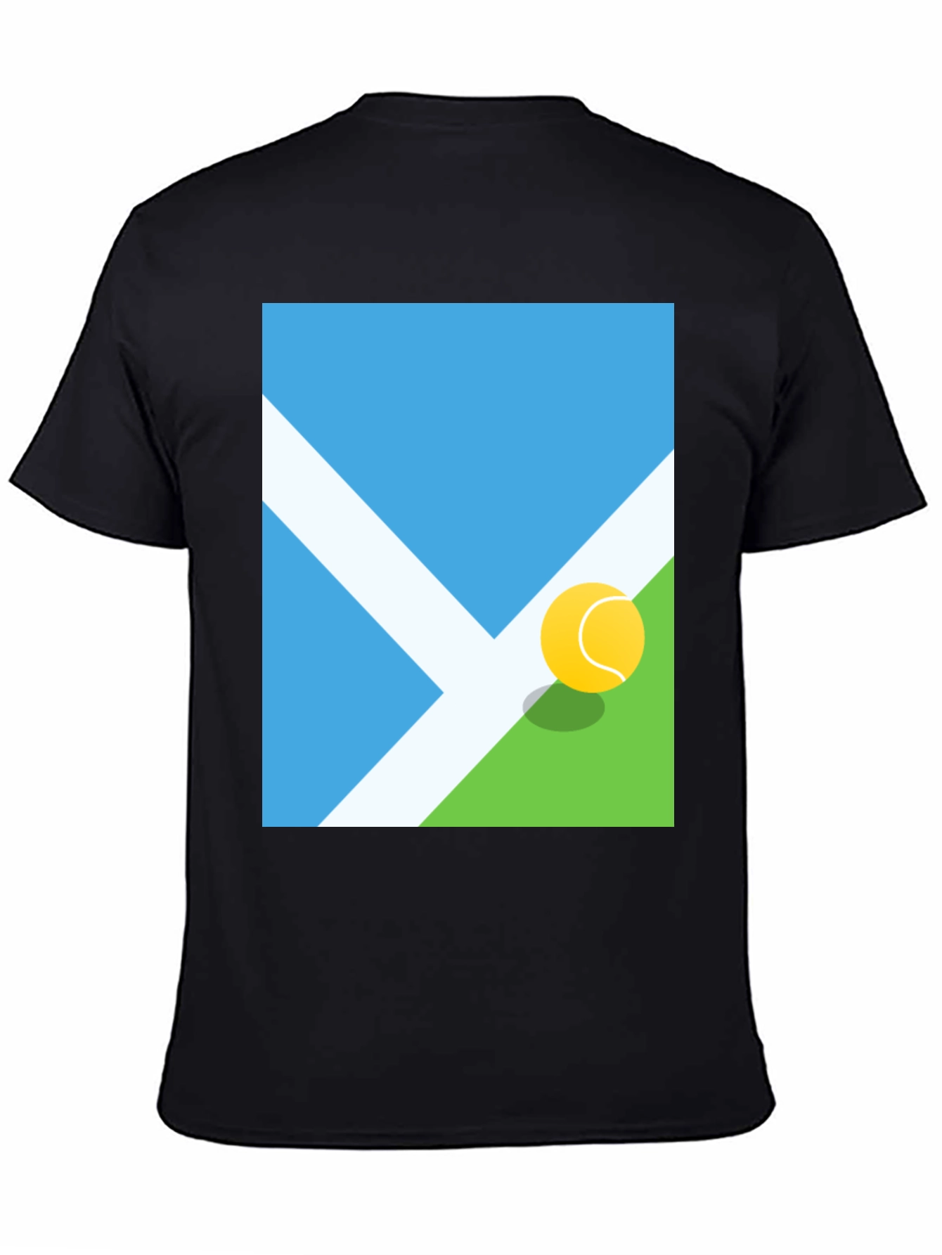 Tennis Court Graphic Tee - Modern Sportswear